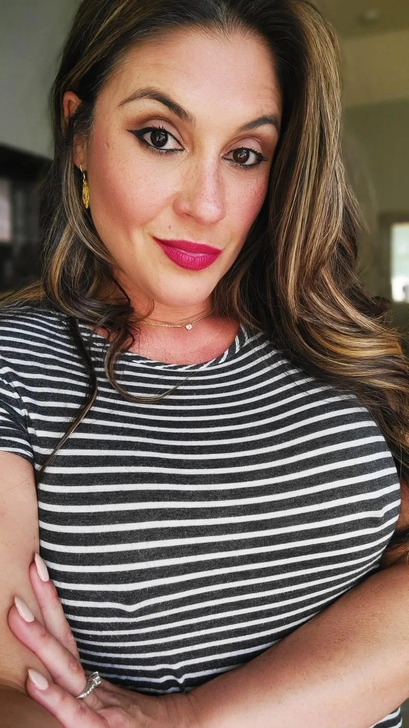 Thumbnail cc51817's Revelation: Stripes Fail to Conceal Secrets - Braless Life