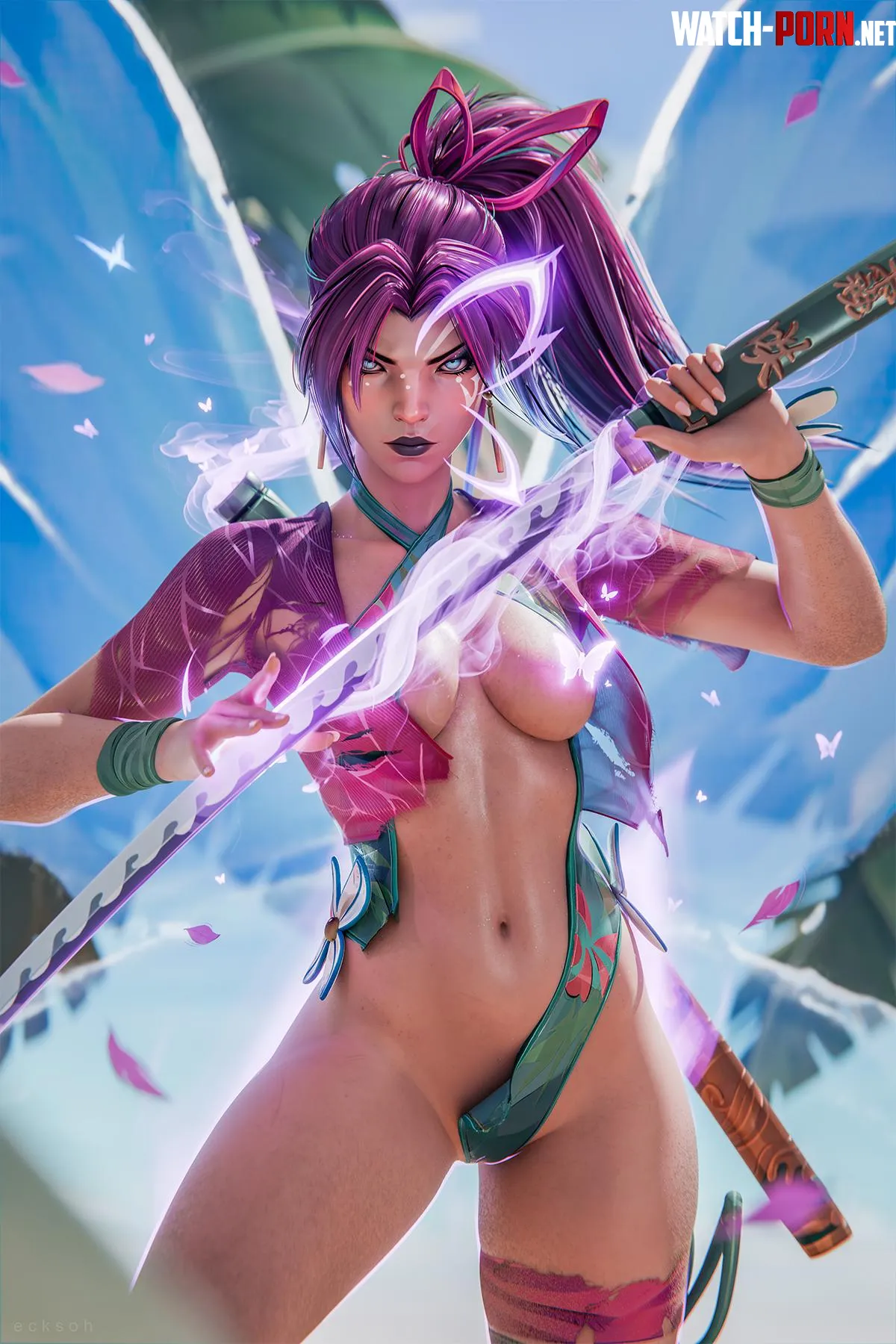 Breezy Butterfly Psylocke (ecksoh) [Marvel Rivals] by EroMestre