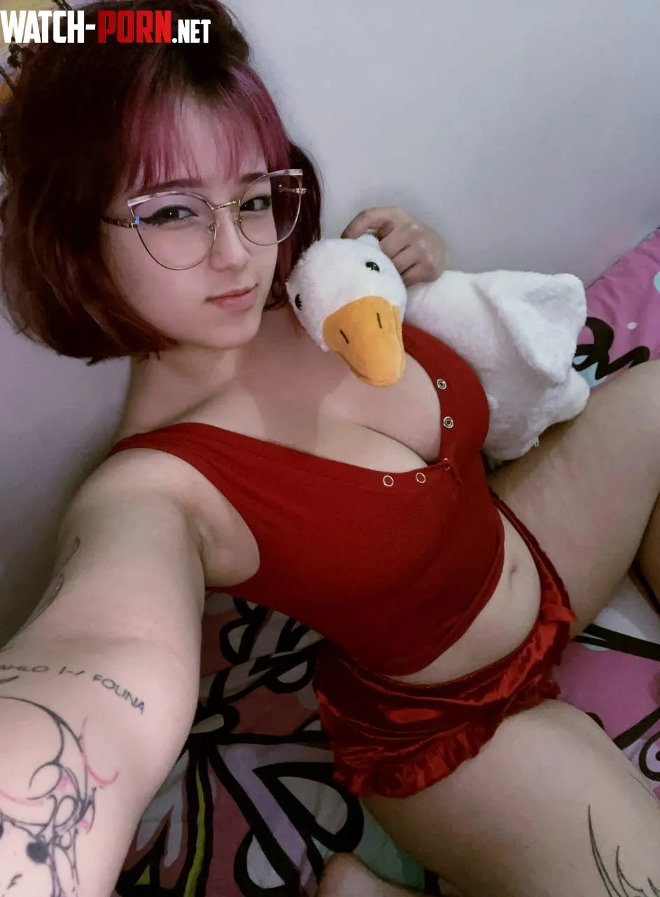 Which you wanna hold, my duck or my melons by BeautifulBunnny