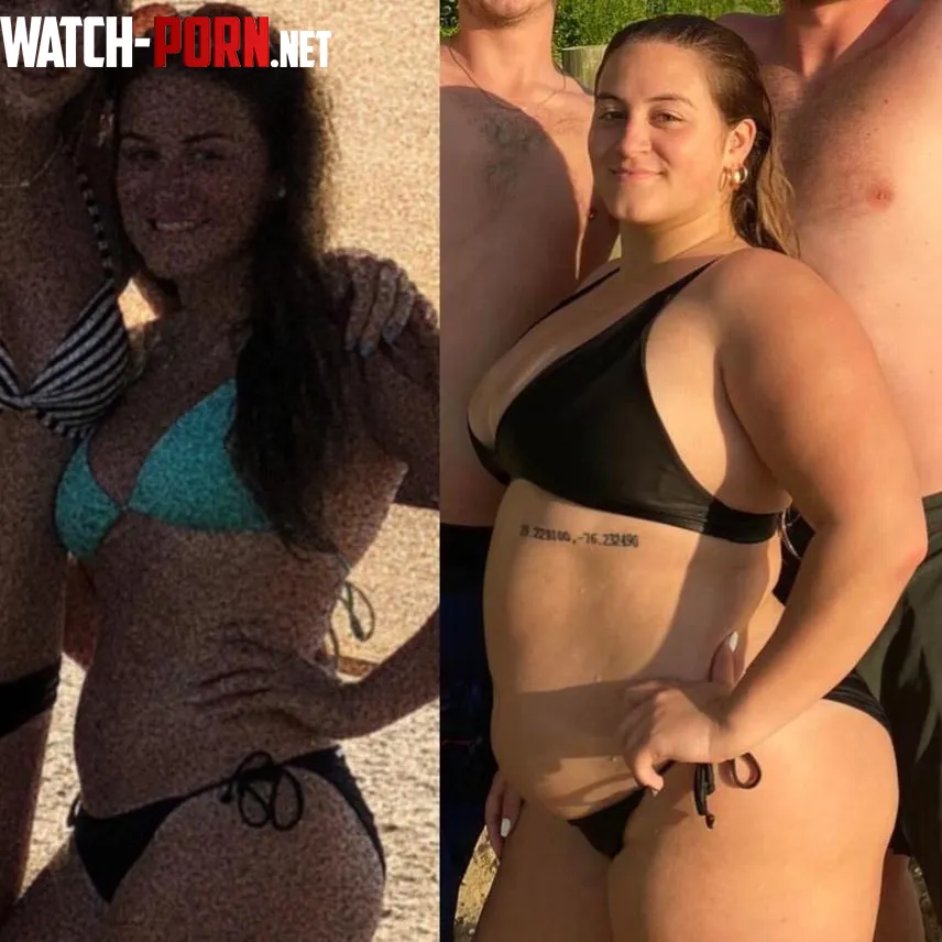 She's just gaining muscle, right? Not a jiggly, hanging beer belly at all. by Alarming-Feature8444