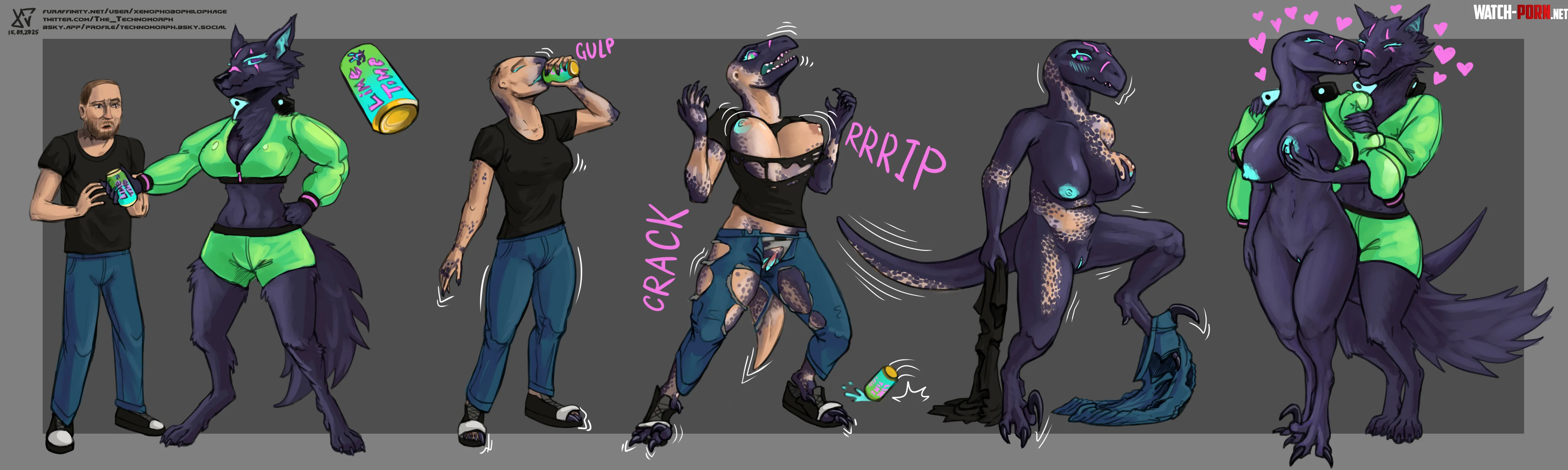 Lime Time: Raptor Flavour by XenTheTechnomorph