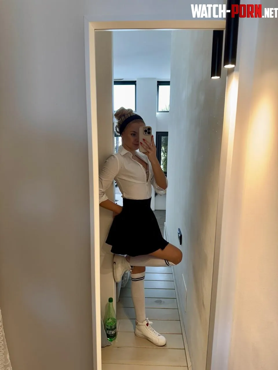 Skirt short enough to distract by crazycatladyyx