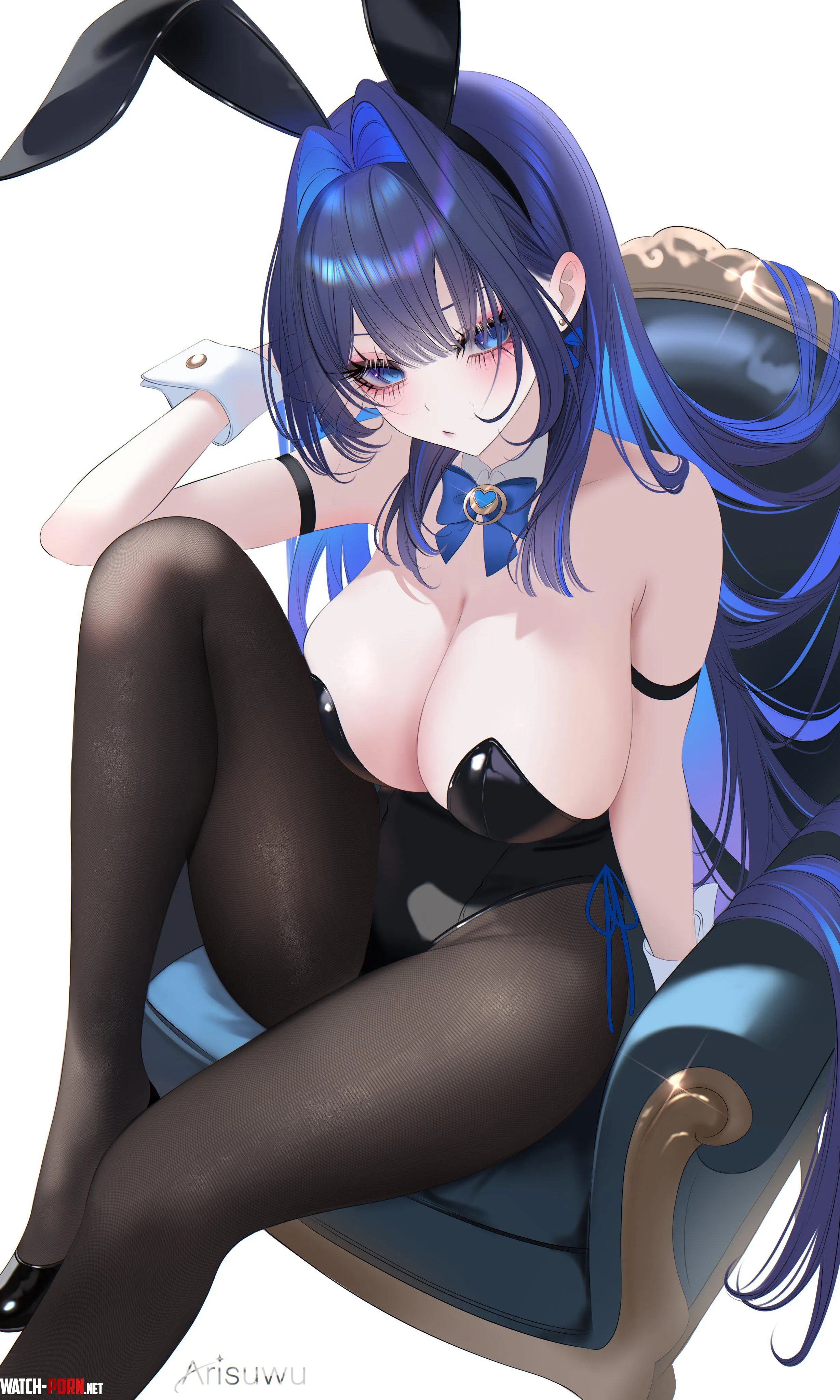 Kronii in bunny outfit (Arisuwu) [Hololive] by elegantloveglimmer