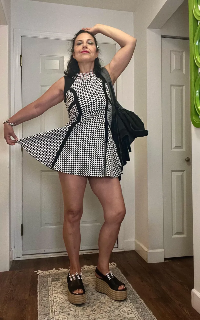 Thumbnail Houndstooth Dress Inspiration by marvymars1968 on classygirls