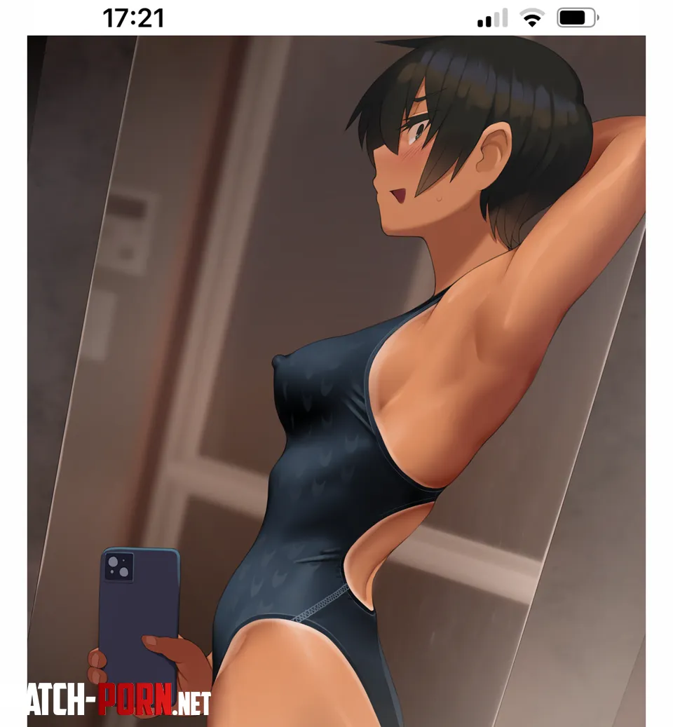 Tomboy taking a selfie [Original character] by McKnight94