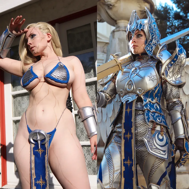 Thumbnail Dame Aylin from Baldur's Gate 3: simrell's Stunning Dual Portrayal