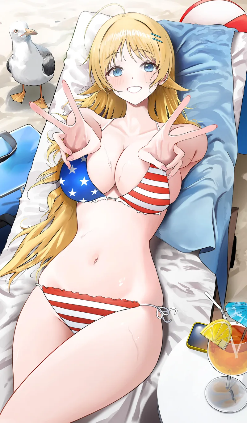 Thumbnail AMERICA!!! swimsuit Meguru - Gudinioudaniod's Favorite
