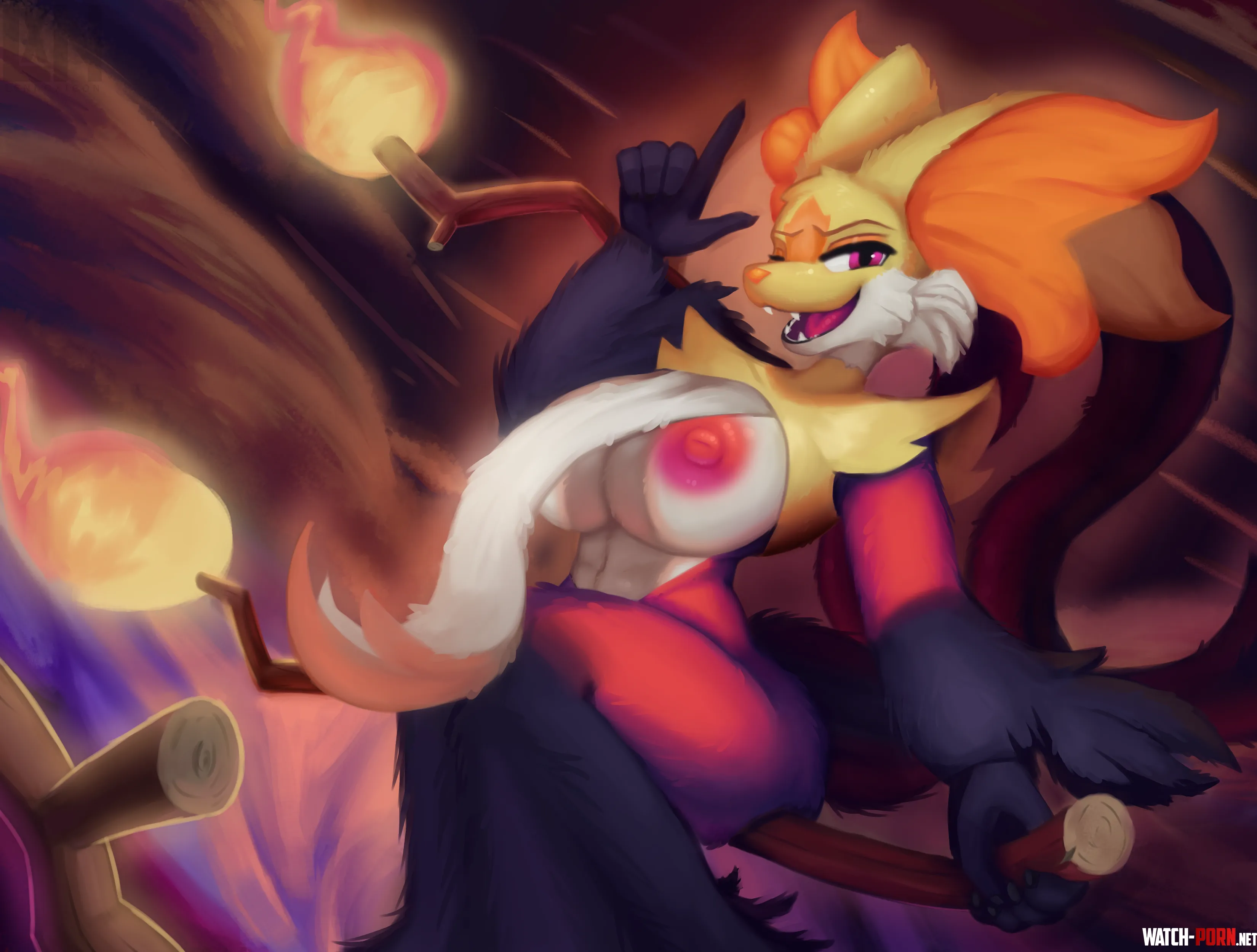 Mega Delphox casts Biggus Dickus (Lennoxicon) by Lennoxite