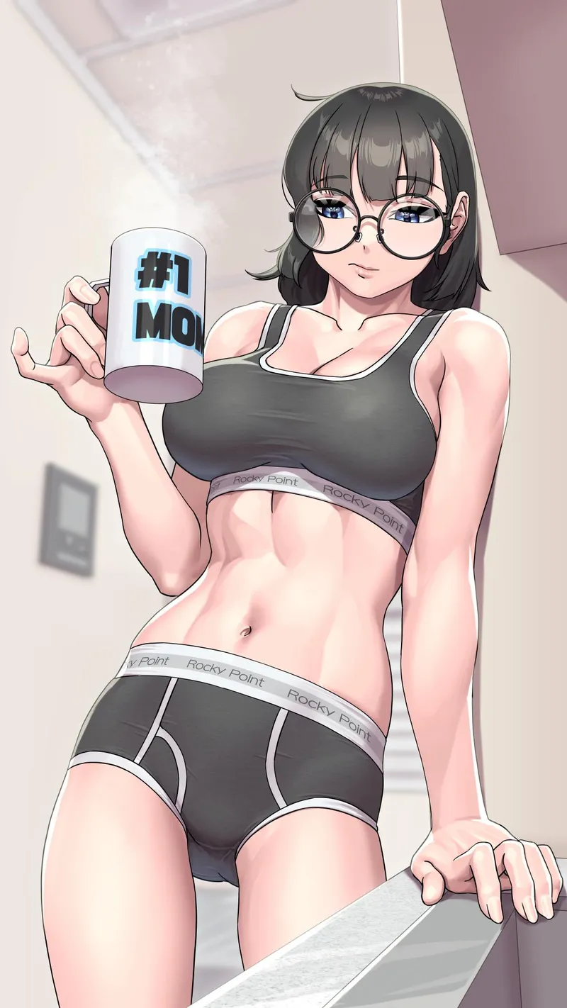 Thumbnail Anime Midriff Bliss: Morning Coffee by Silly_Ad_4914