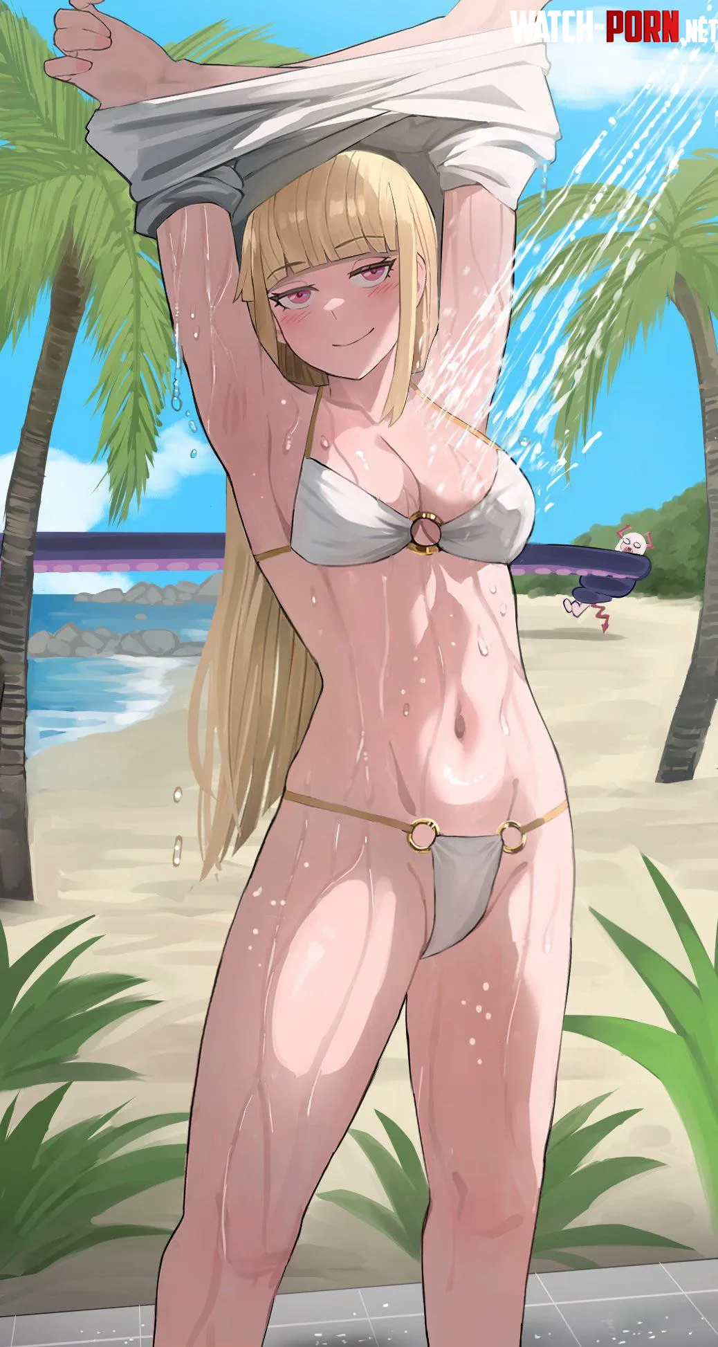 Claire’s Beach Shower [Original] by Iminalaseyant