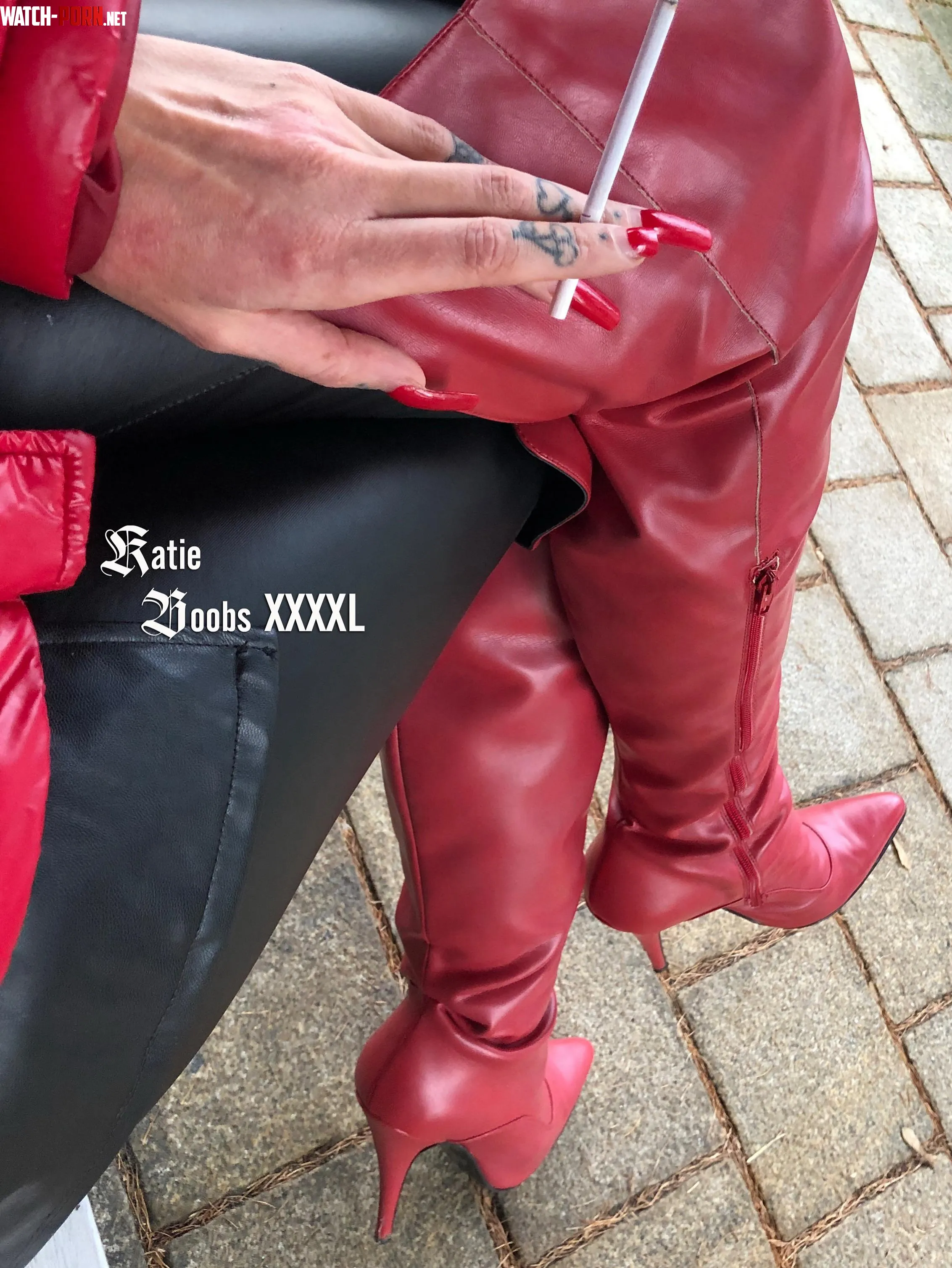 I know you love leather leggings and boots by KatieDollBimbo