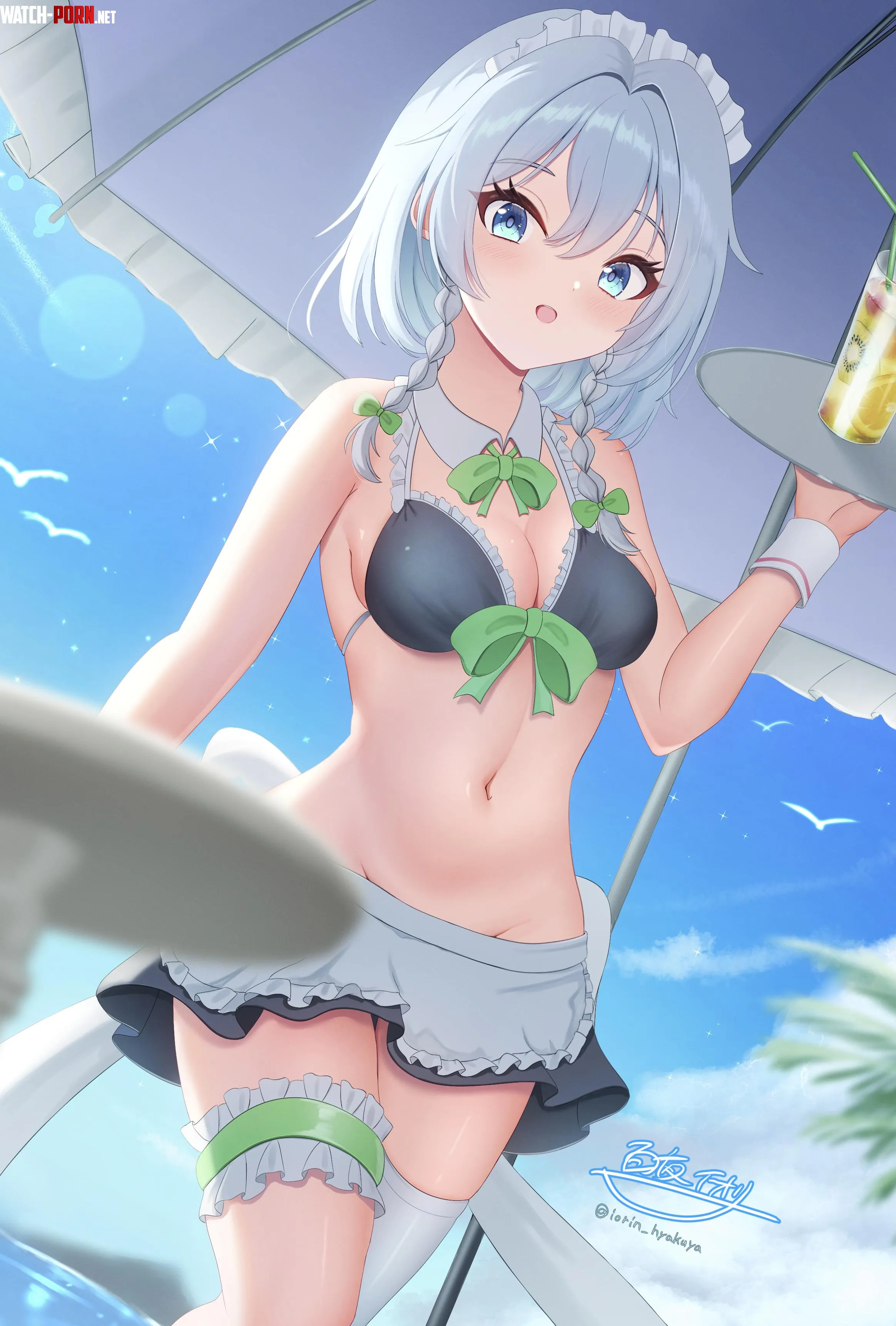 Beach Maid Sakuya [Touhou] by A_MASSIVE_PERVERT