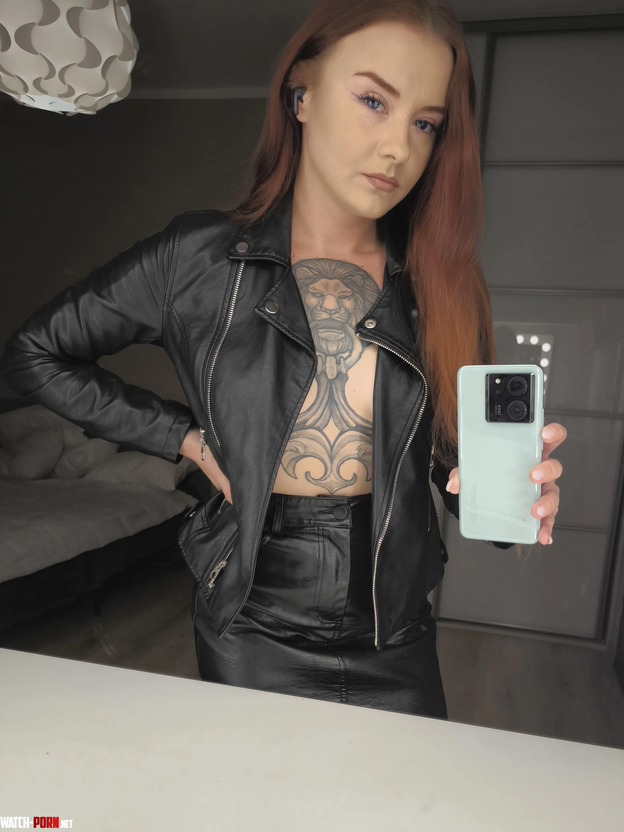 I love the sound of a leather jacket rustling against my skin. by InkRuby
