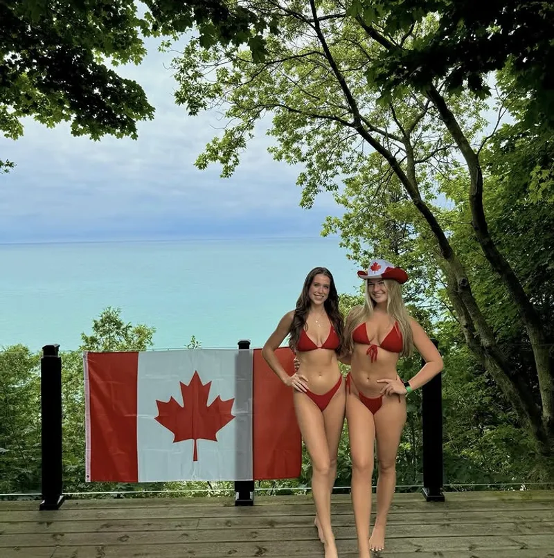 Thumbnail Passion in Red: Duo Bikini Fashion Statement | Able_Information6488 | Bikinis