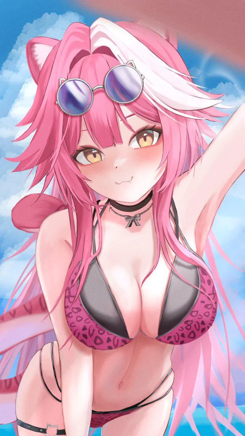 Thumbnail Raora in a Leopard Bikini: Exploring the Pantsu World