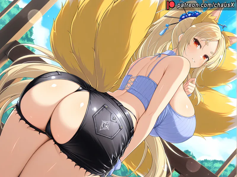 Thumbnail Yasaka from chausX: Mindless-Roll5324's AnimeBooty Feature