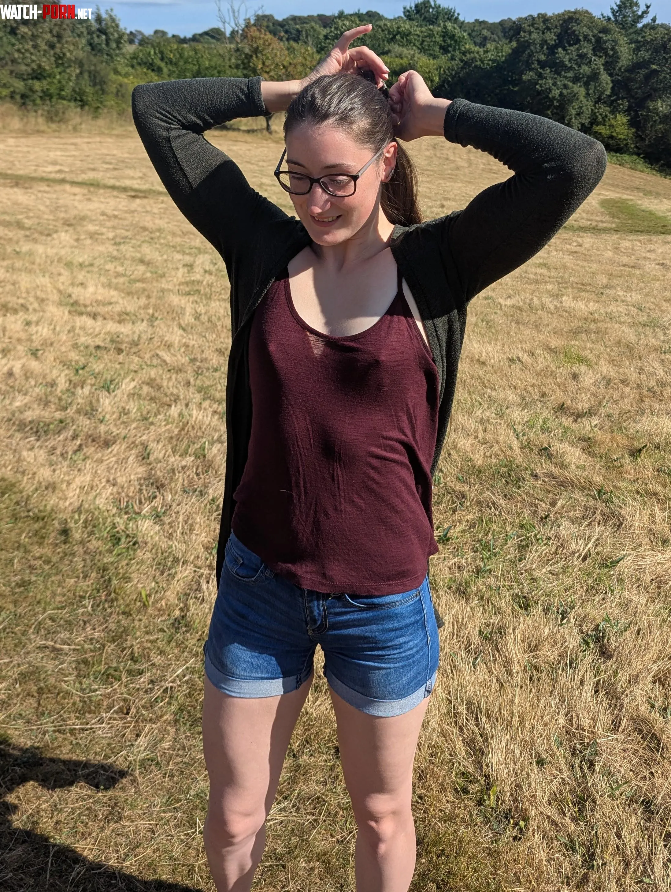 Just tying my hair back, nothing else to see here by SirenSasha_336