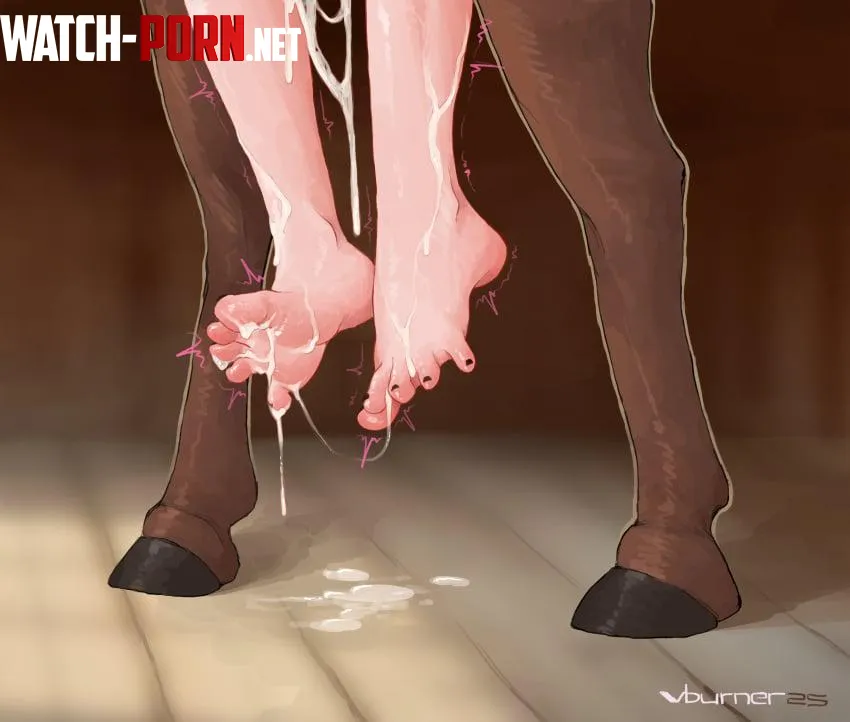 She definitely enjoys her position as the barn's breeding mare. Just look at her toes! (Vburner) by BreedingFeverIV