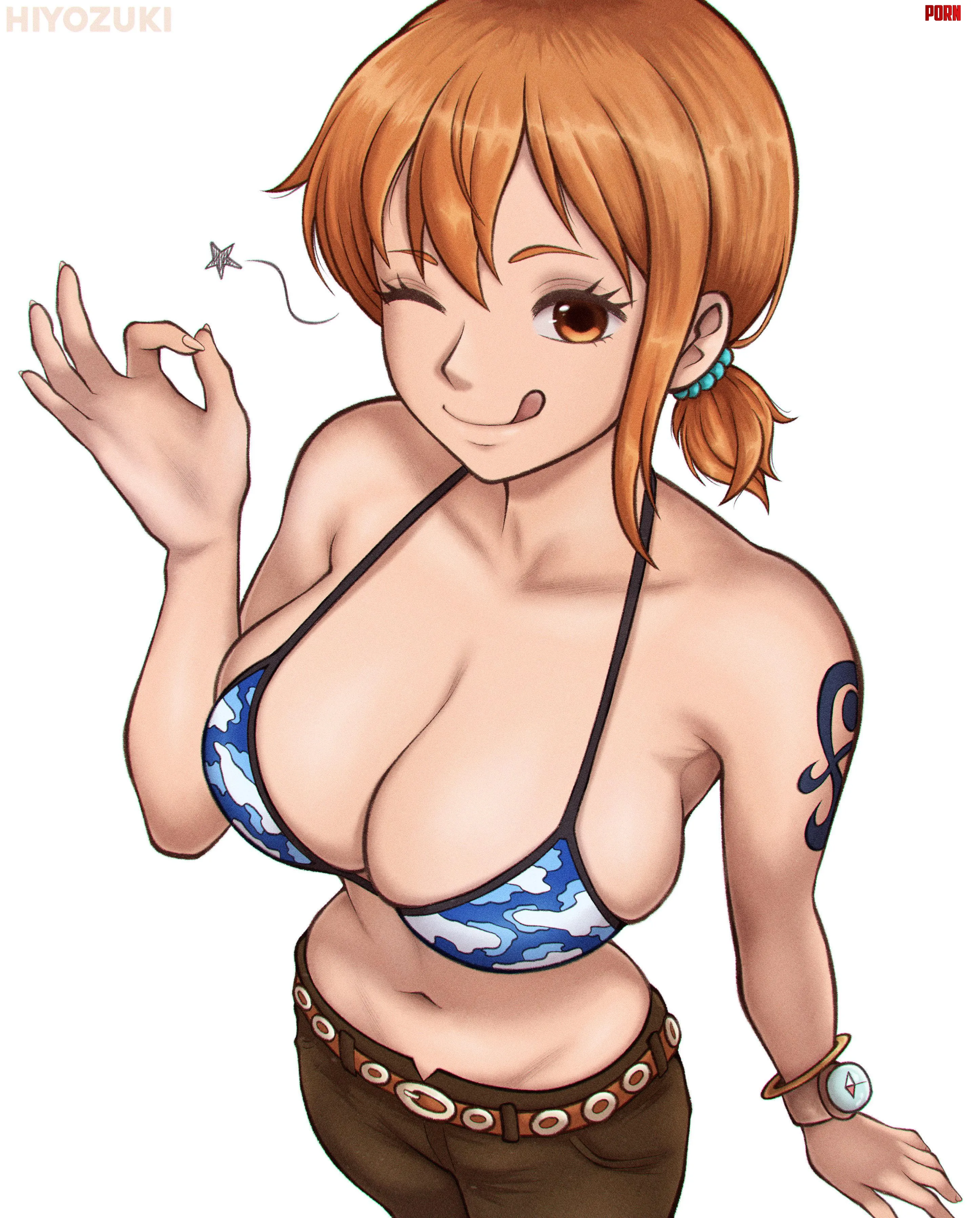 Nami is a slut. That’s all there is to it. We see her and we want to jerk off and cum while looking right at her. Nothing better than that some days. by OneStance