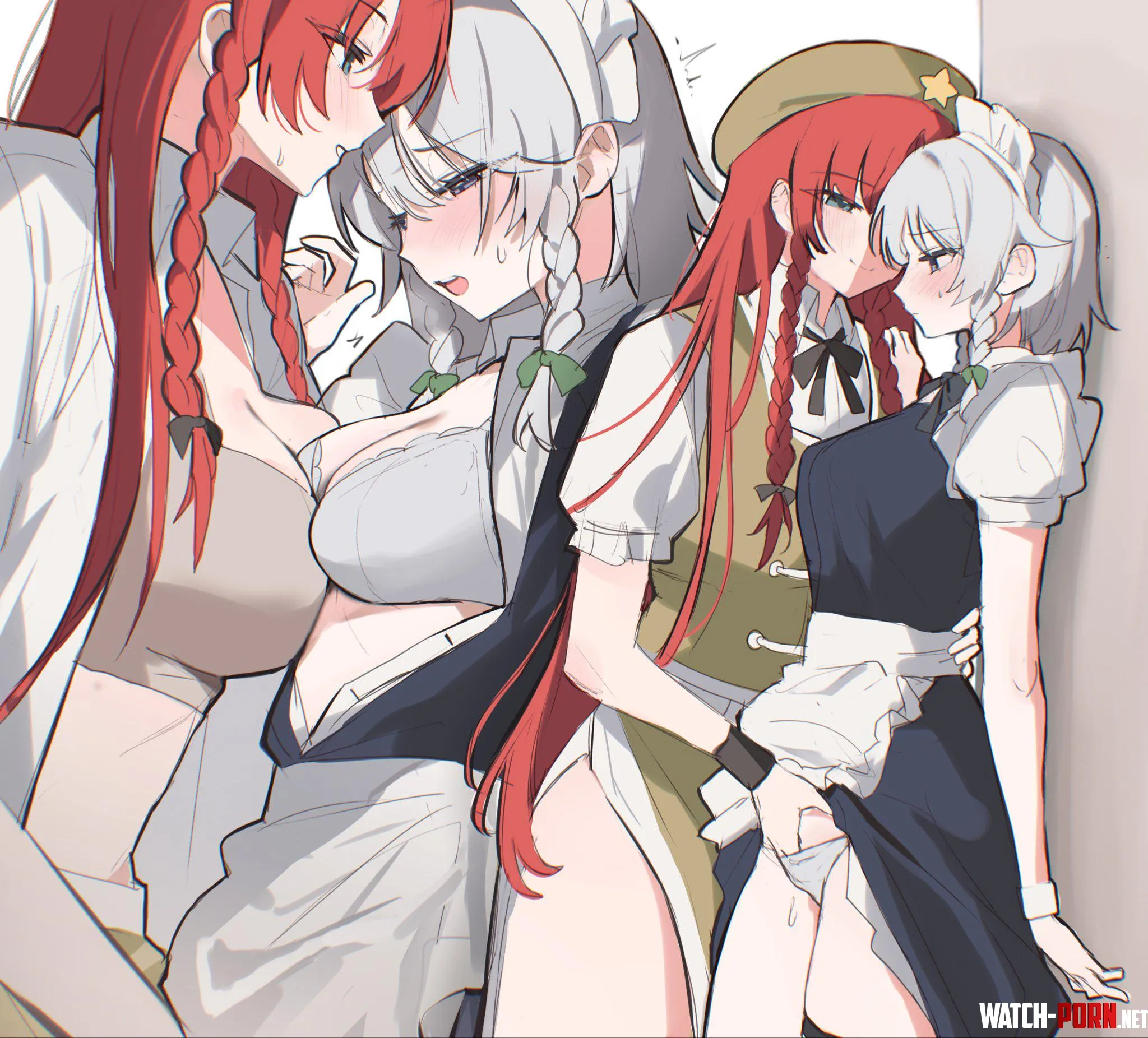 The maid pinned against the wall (sarukana) [Touhou] by HentaiDepartment