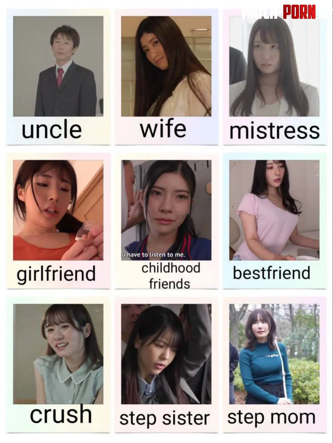 Can you name these actresses and their codes? by SweetAndSpicyCanton