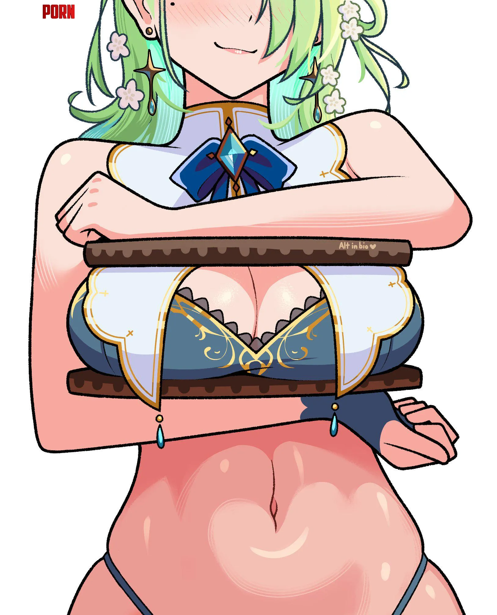 Ceres Fauna making a tiddy sandwich [Hololive] by LafterMastr