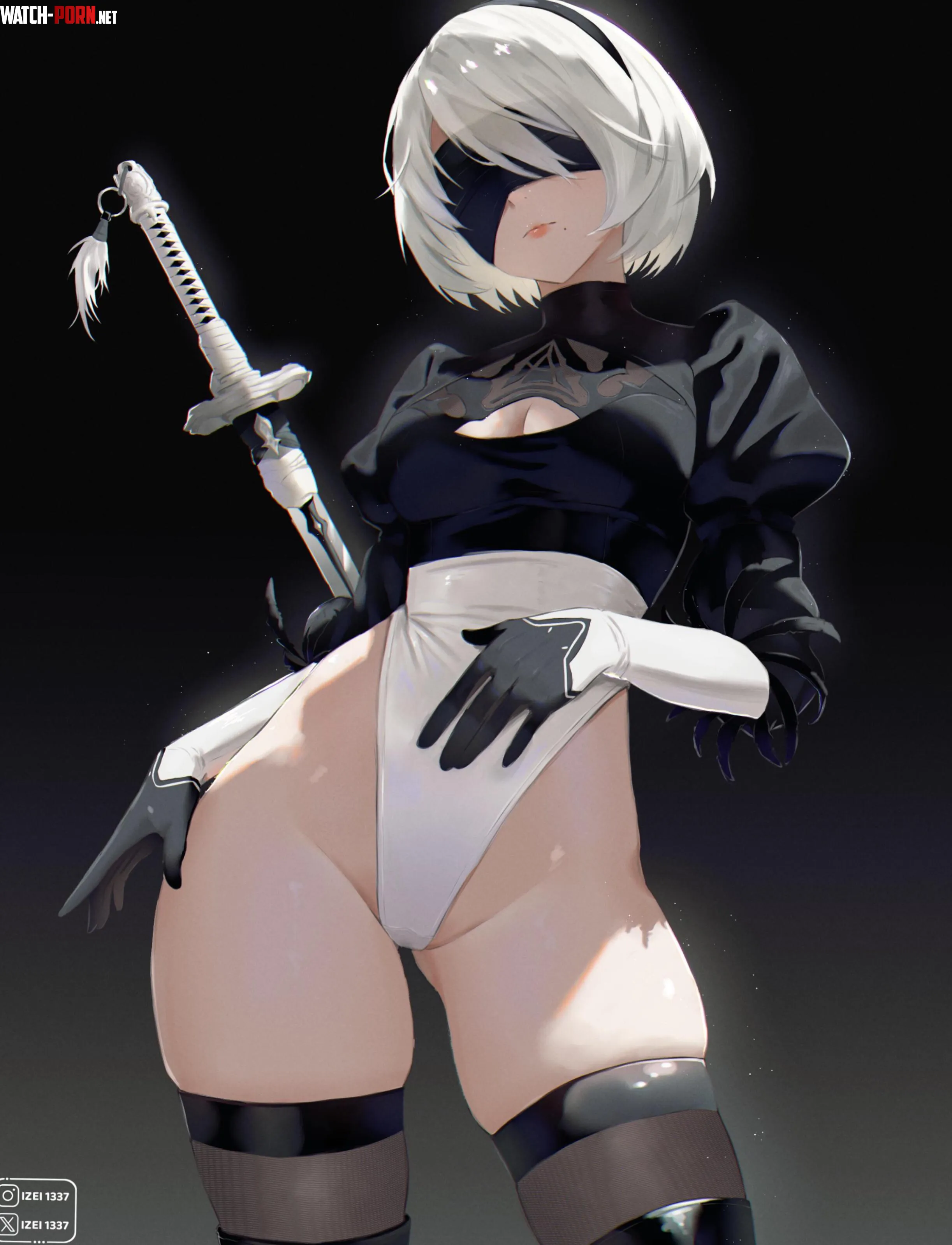 2B thighs [NieR: Automata] by Viniciarisoni