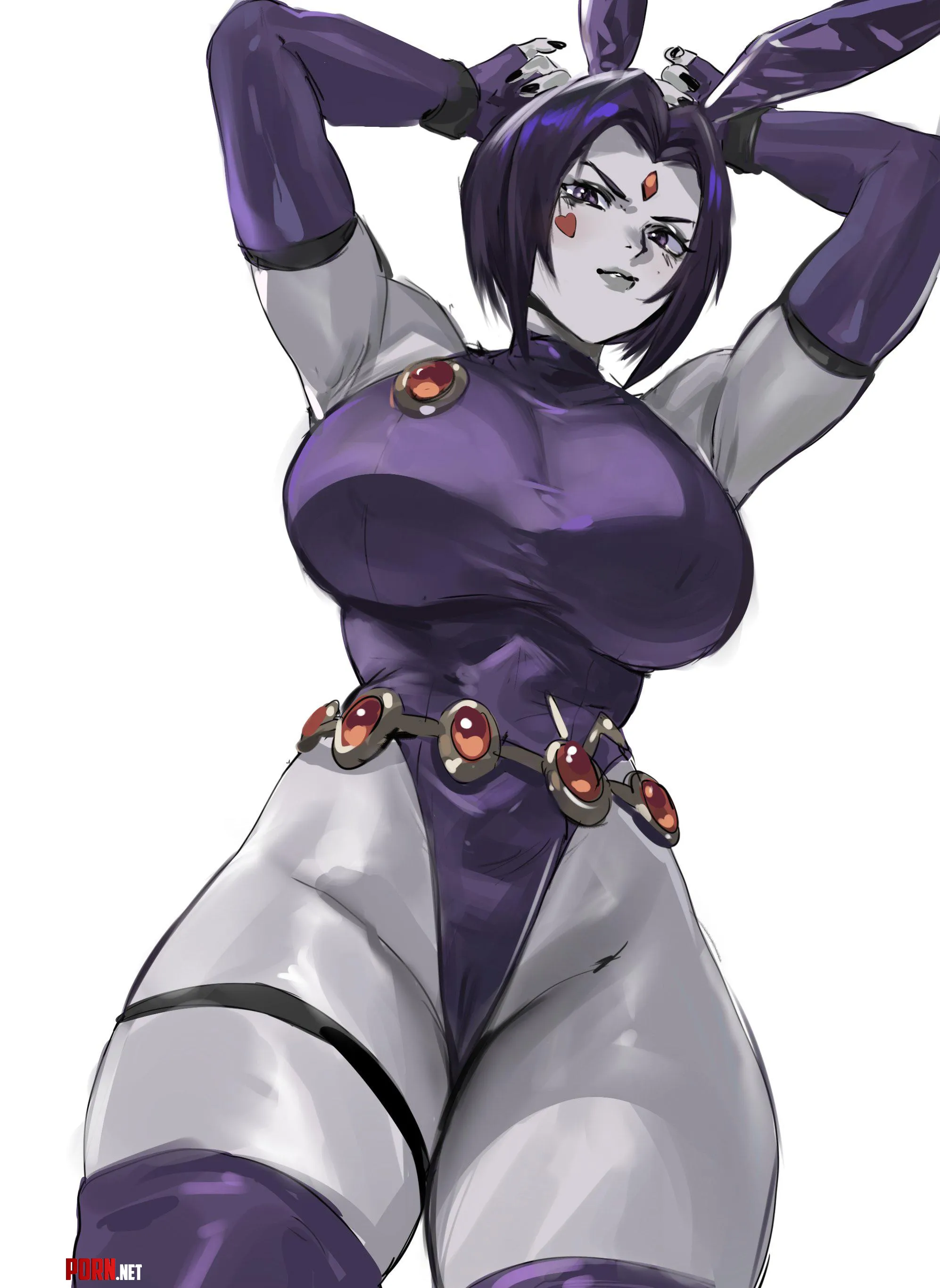 Thicc Raven [Teen Titans] by Silent_Steak_9540