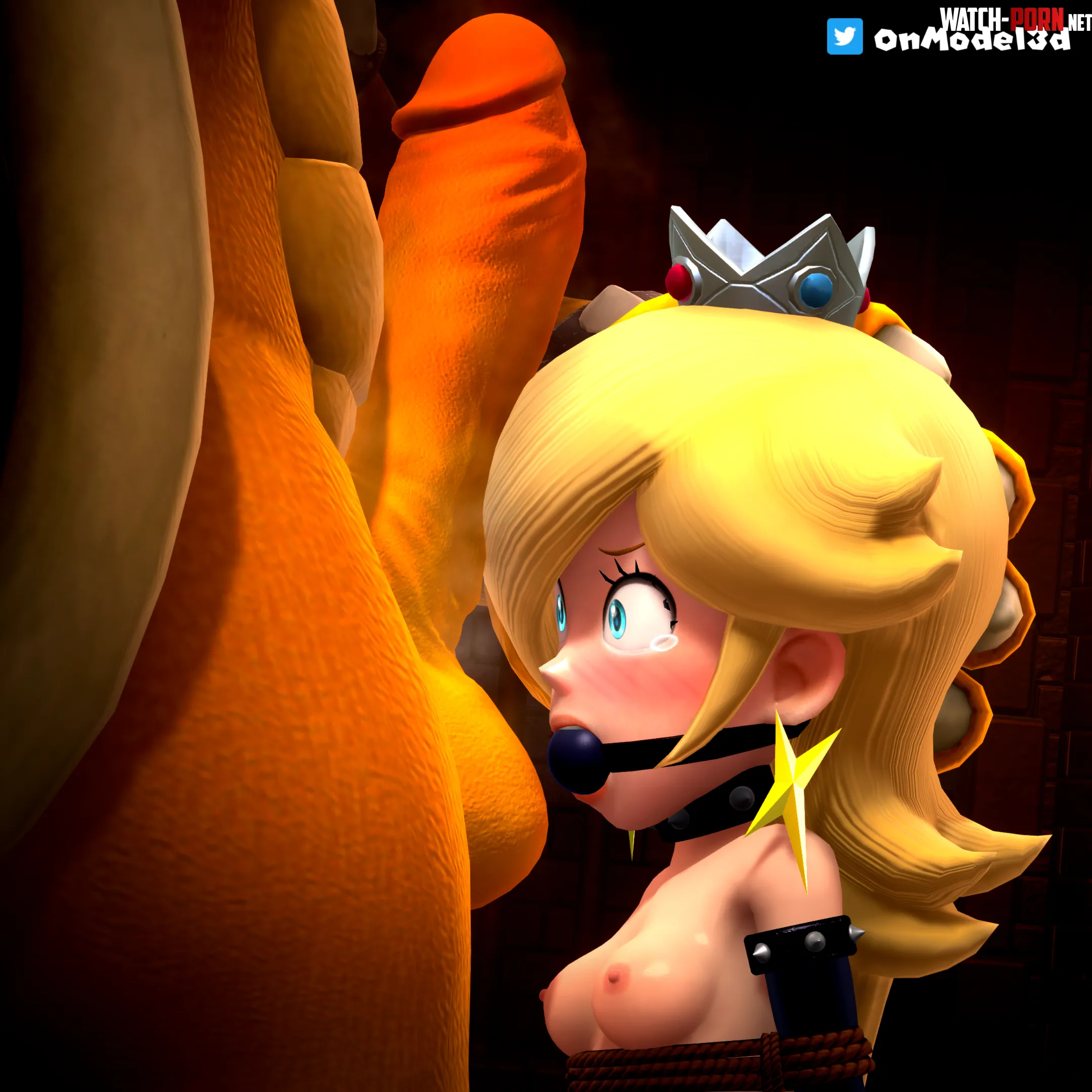 Princess Rosalina fucked by Bowser by Onmodel3D