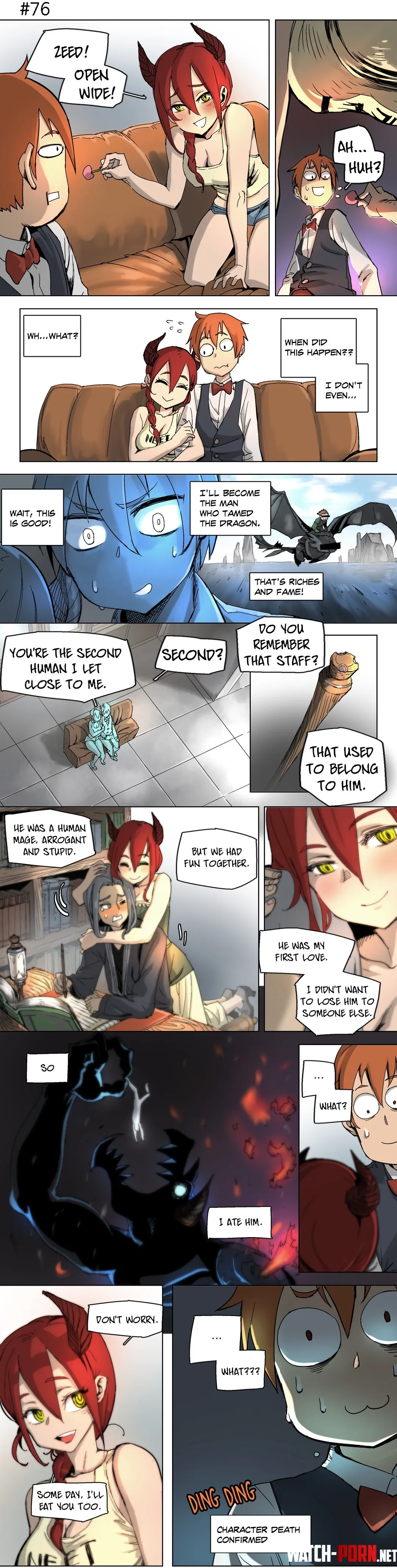 {comic} Saw vore in the wild (source: 4 Cut Hero by Gojira-kun) [macro/micro] by shoulder_enjoyer