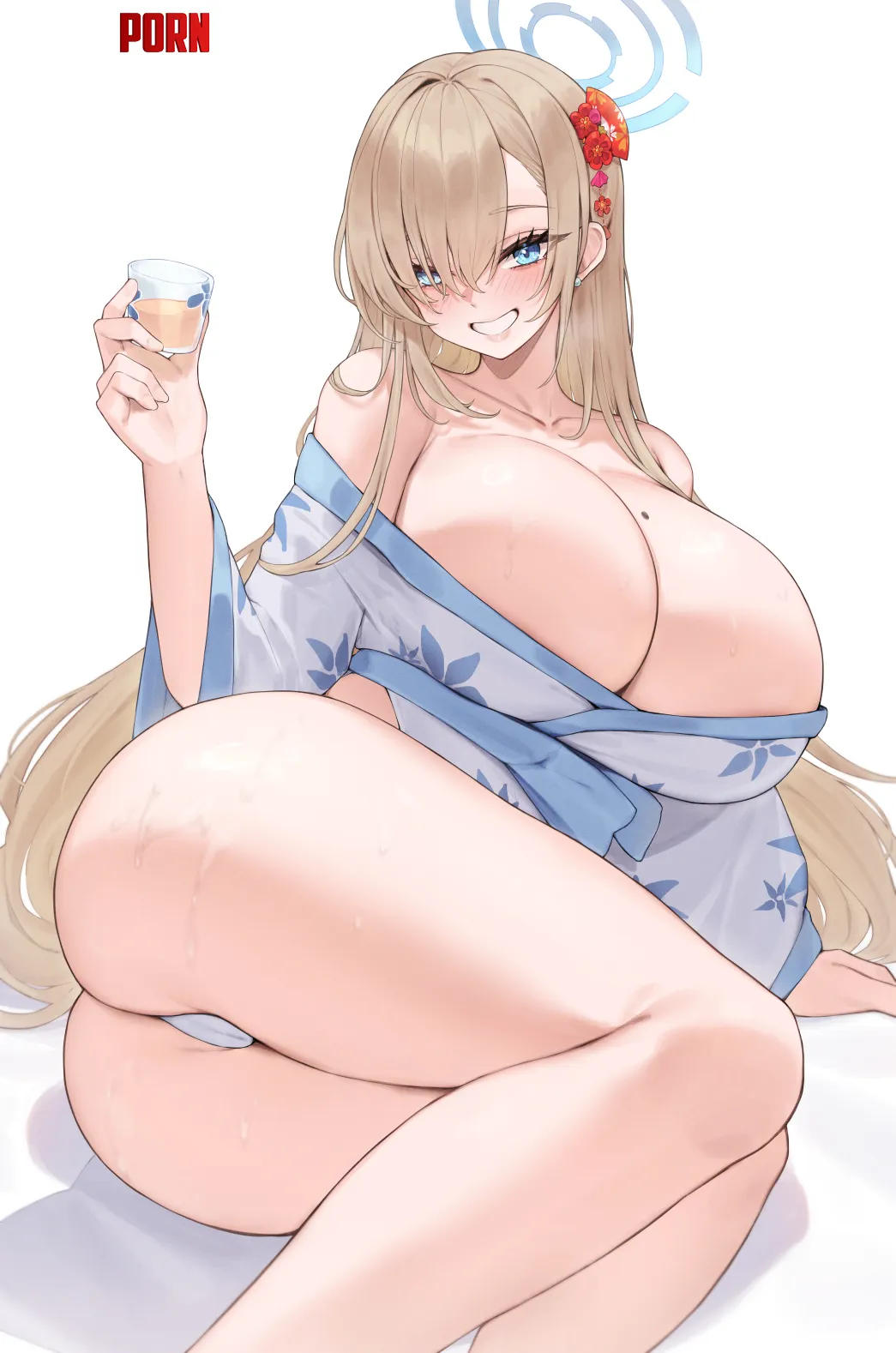 Care to share a drink with Asuna? [Blue Archive] by Level-Ad5048