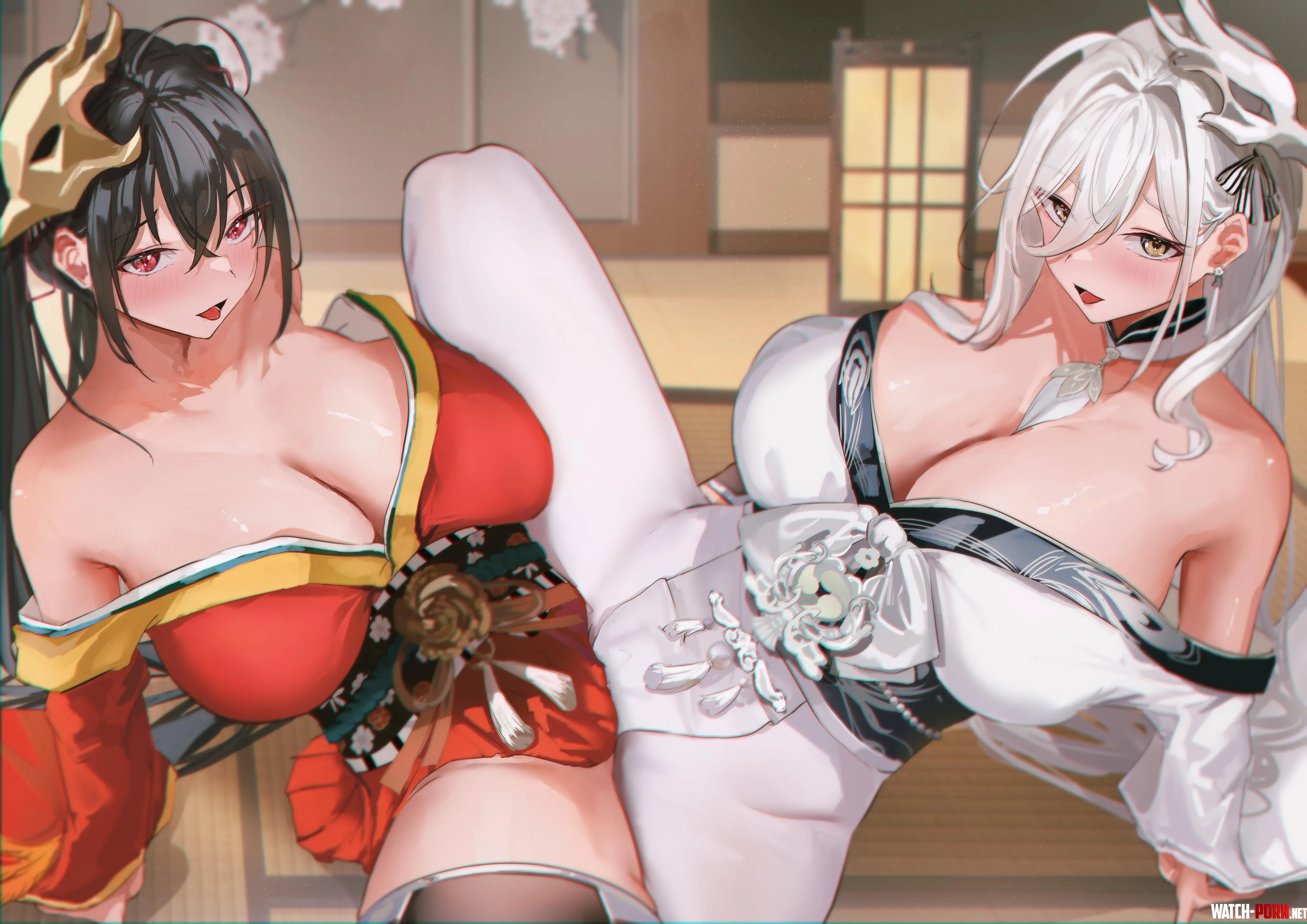 Taihou x Hakuhou [Azur Lane] by marxsander2016