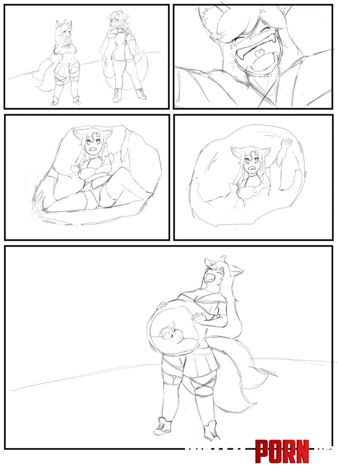 {Image} Sketch comic commission by Ituretta_Draw