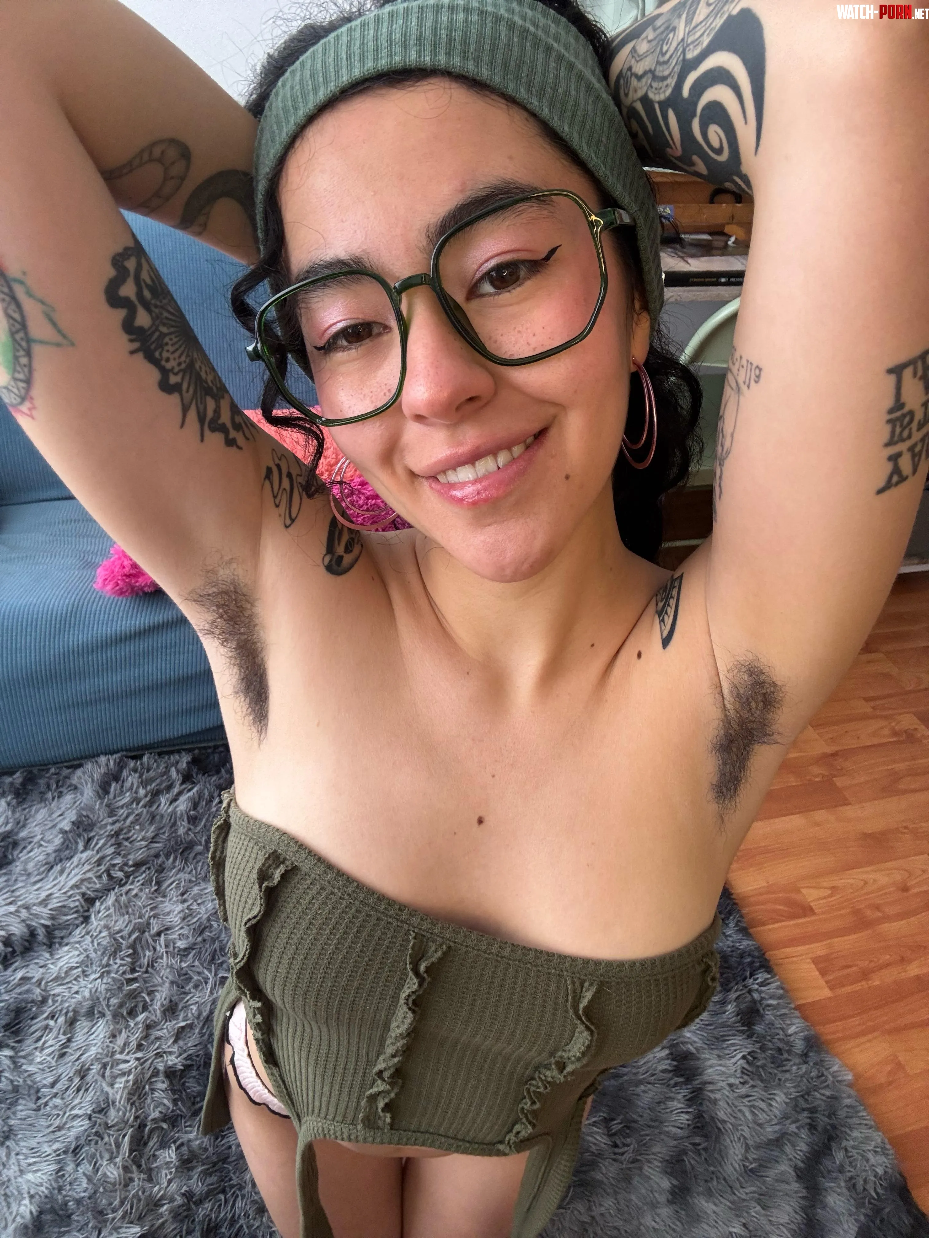 Came for the hairy pits… stayed for the smile by Party_Babez