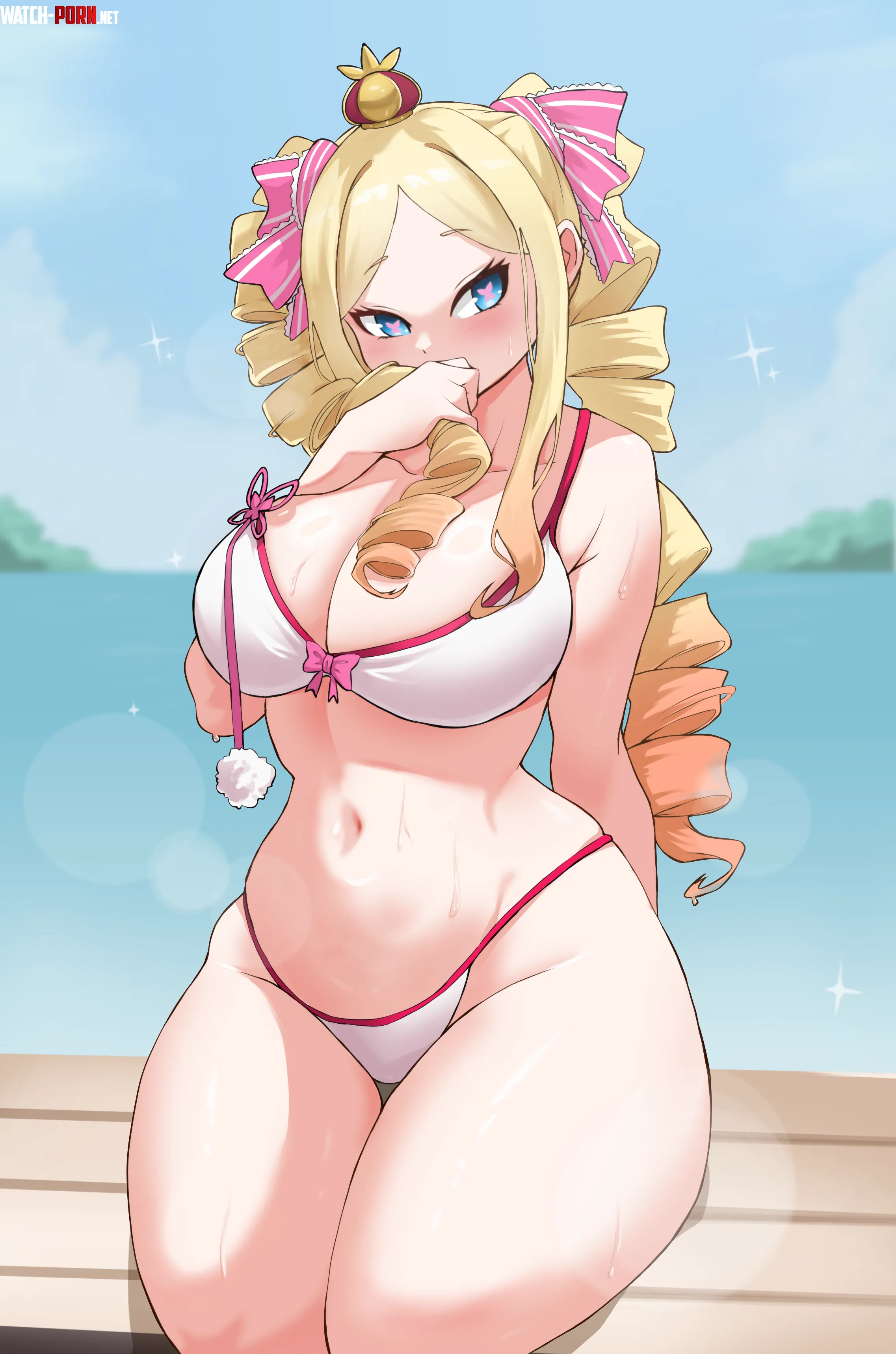 Big Betty's feeling hot at the beach (Miarin141) [Re:Zero] by NecronLord_Europe