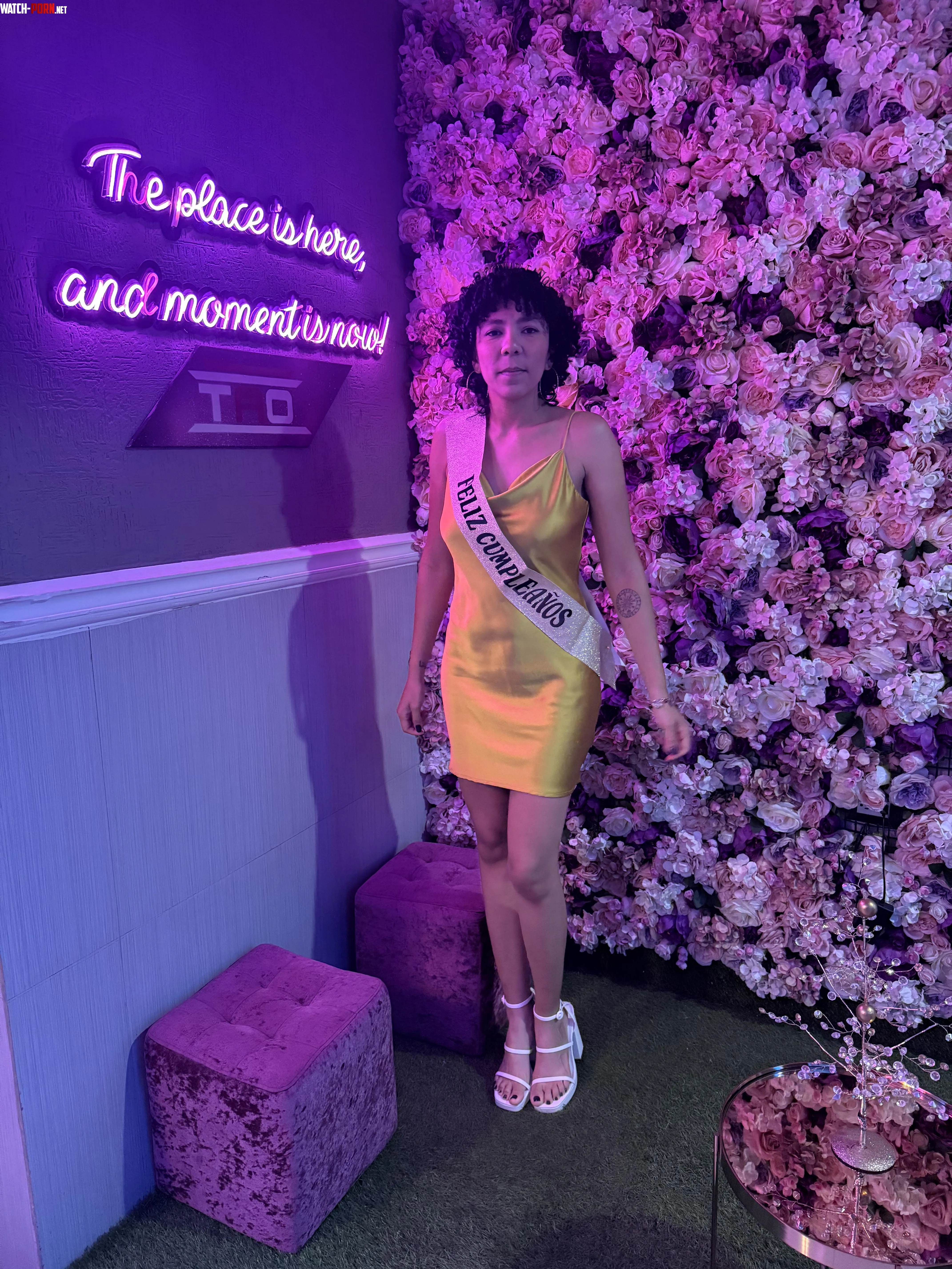 a photo taken unaware on my birthday by adricurly