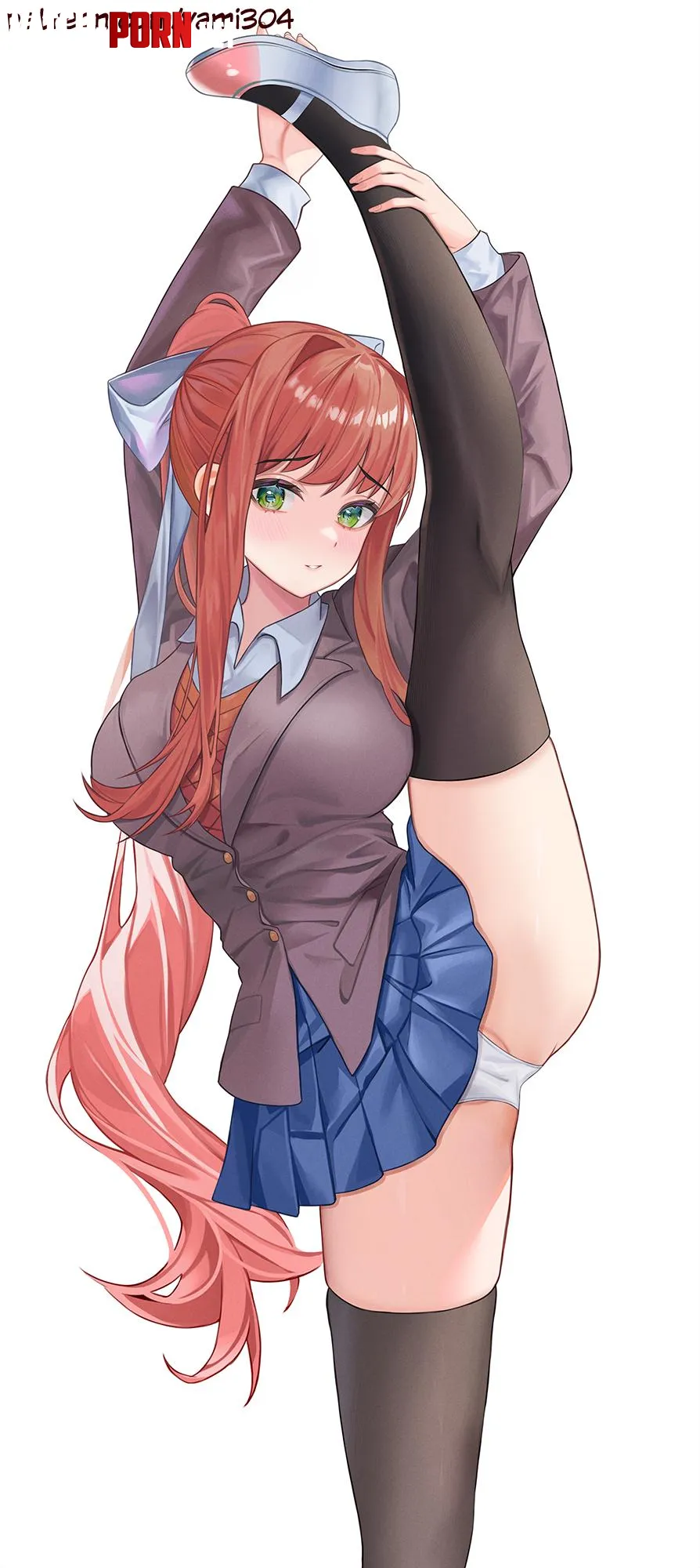 Monika stretching (real4742) by Azzuart