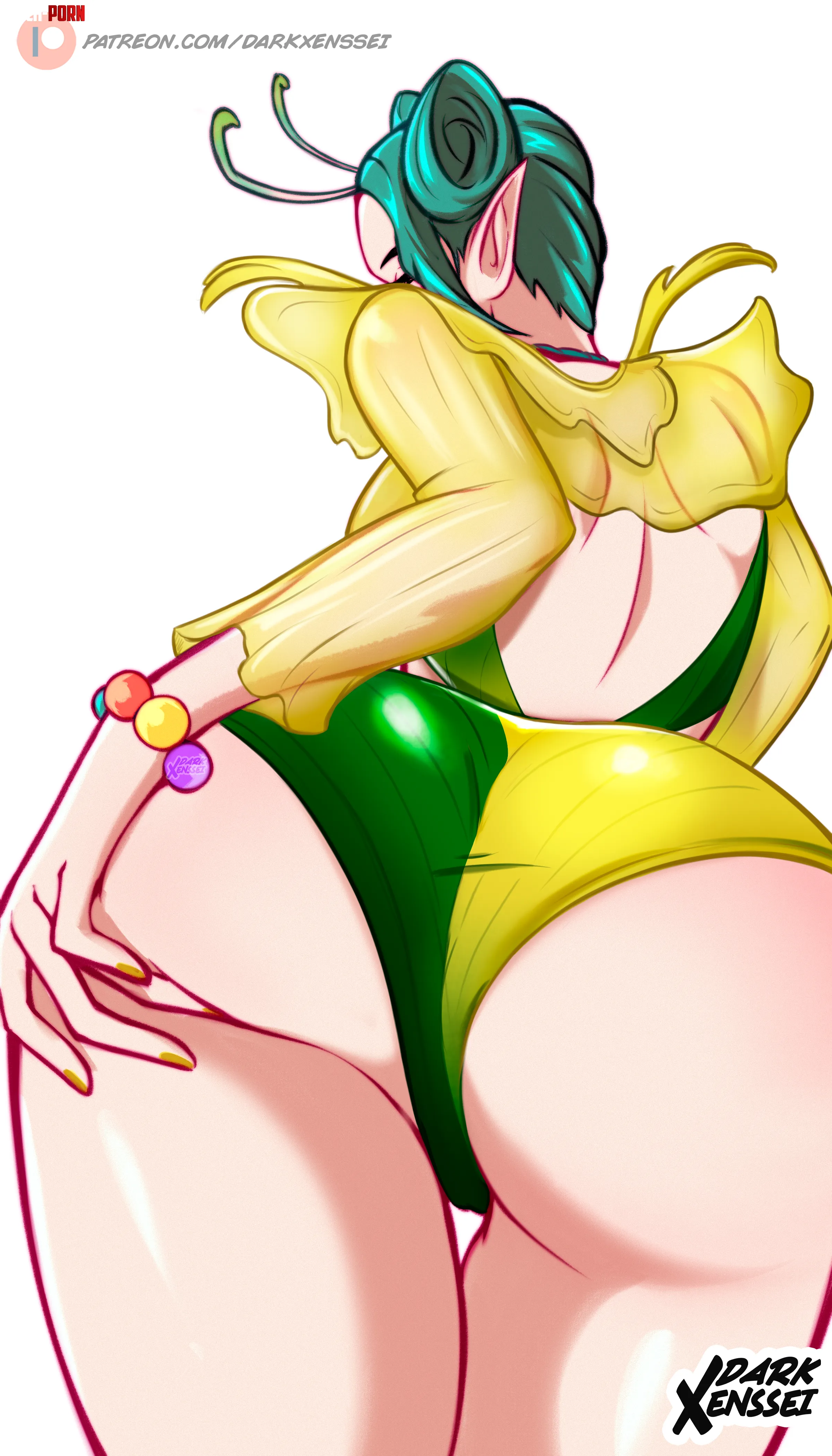 Mantis and her juicy recent discovered Booty (Marvel Rivals) by DarkXenssei