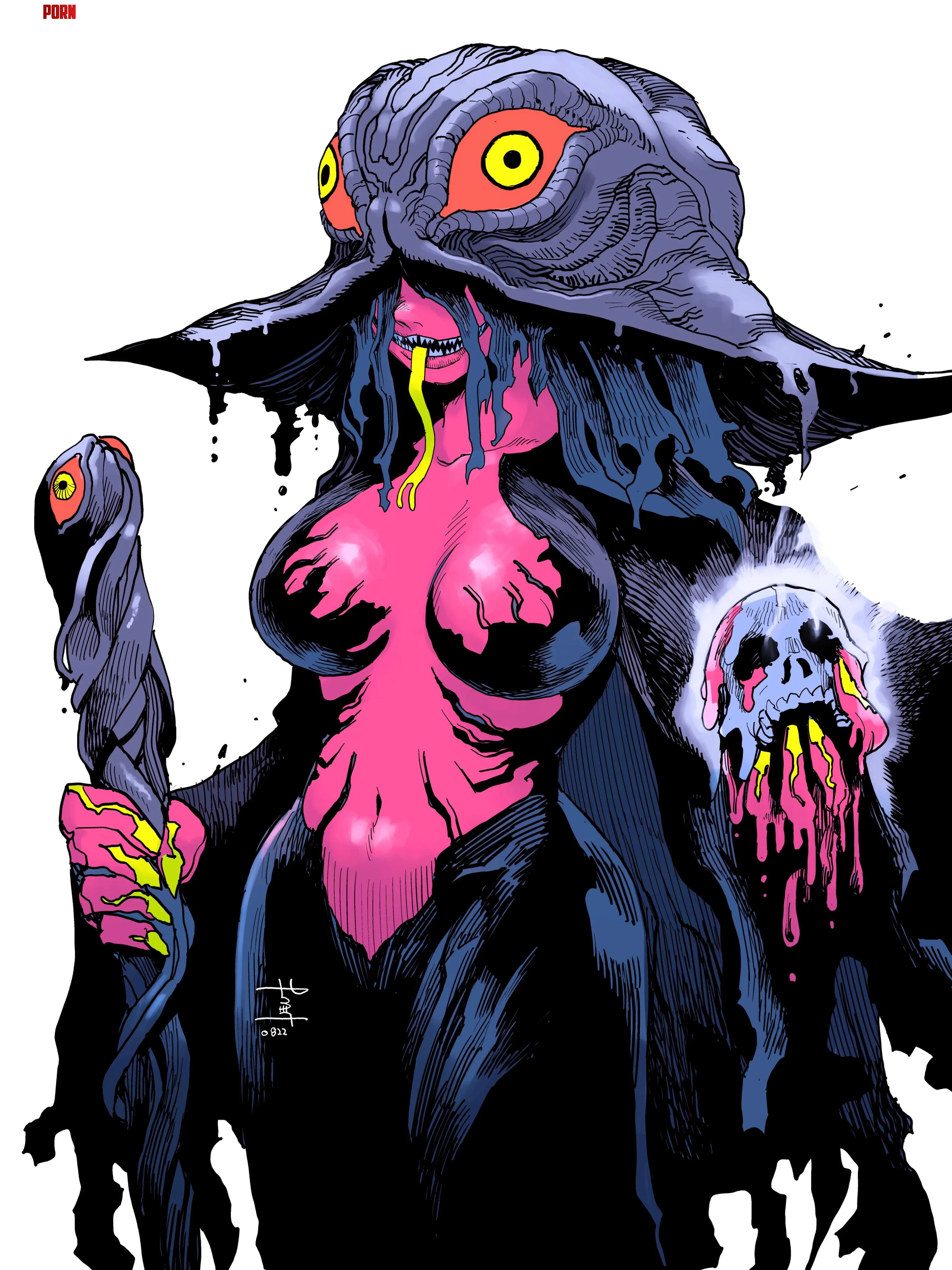 Witch of Pollution Hedorah by @yashiro_manabu by CrawlingChaos126