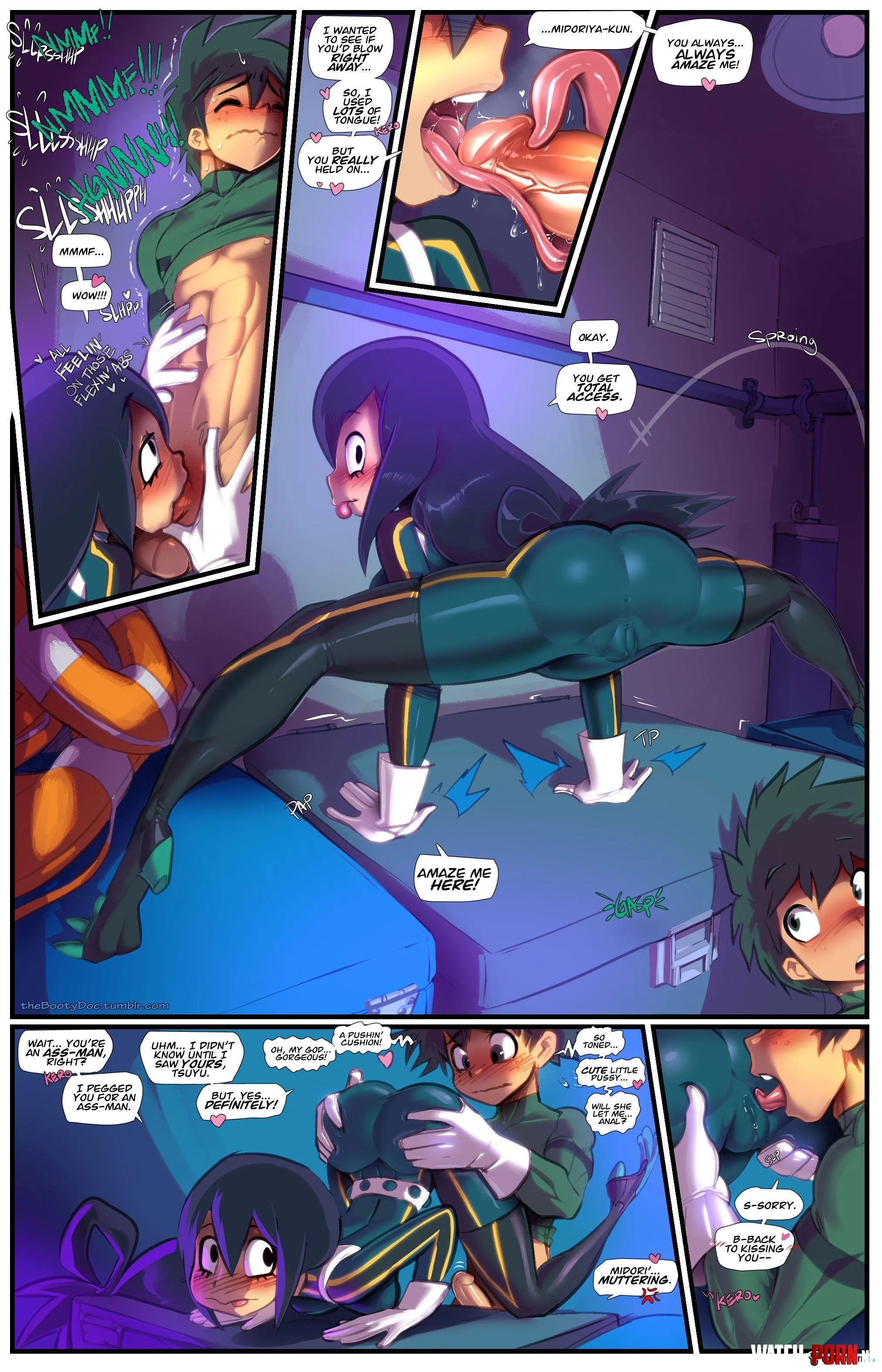Deku and Froppy SMASH! (My Hero Academia) [Fred Perry] Part 3 by cartoongai