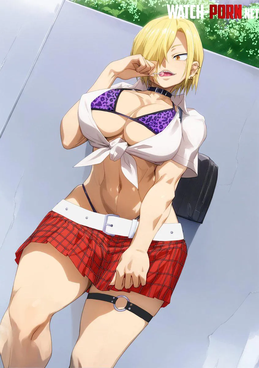 Ryukyuu as a shameless big titty gyaru (child_flame) [My Hero Academia] by MillionHypotheses