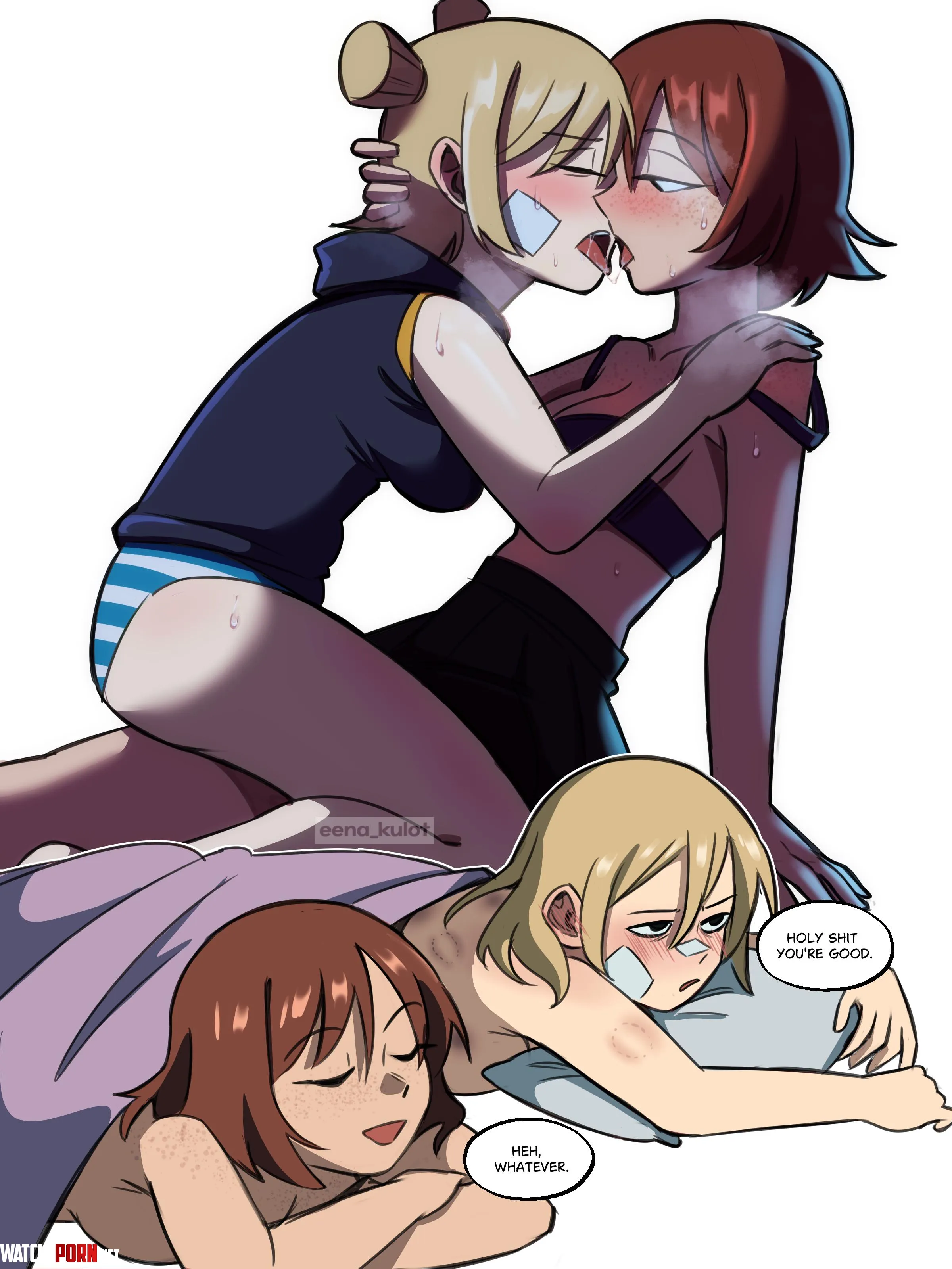 Roxie found out how good Kim is in bed (eenakulot) [Scott Pilgrim] by HentaiDepartment
