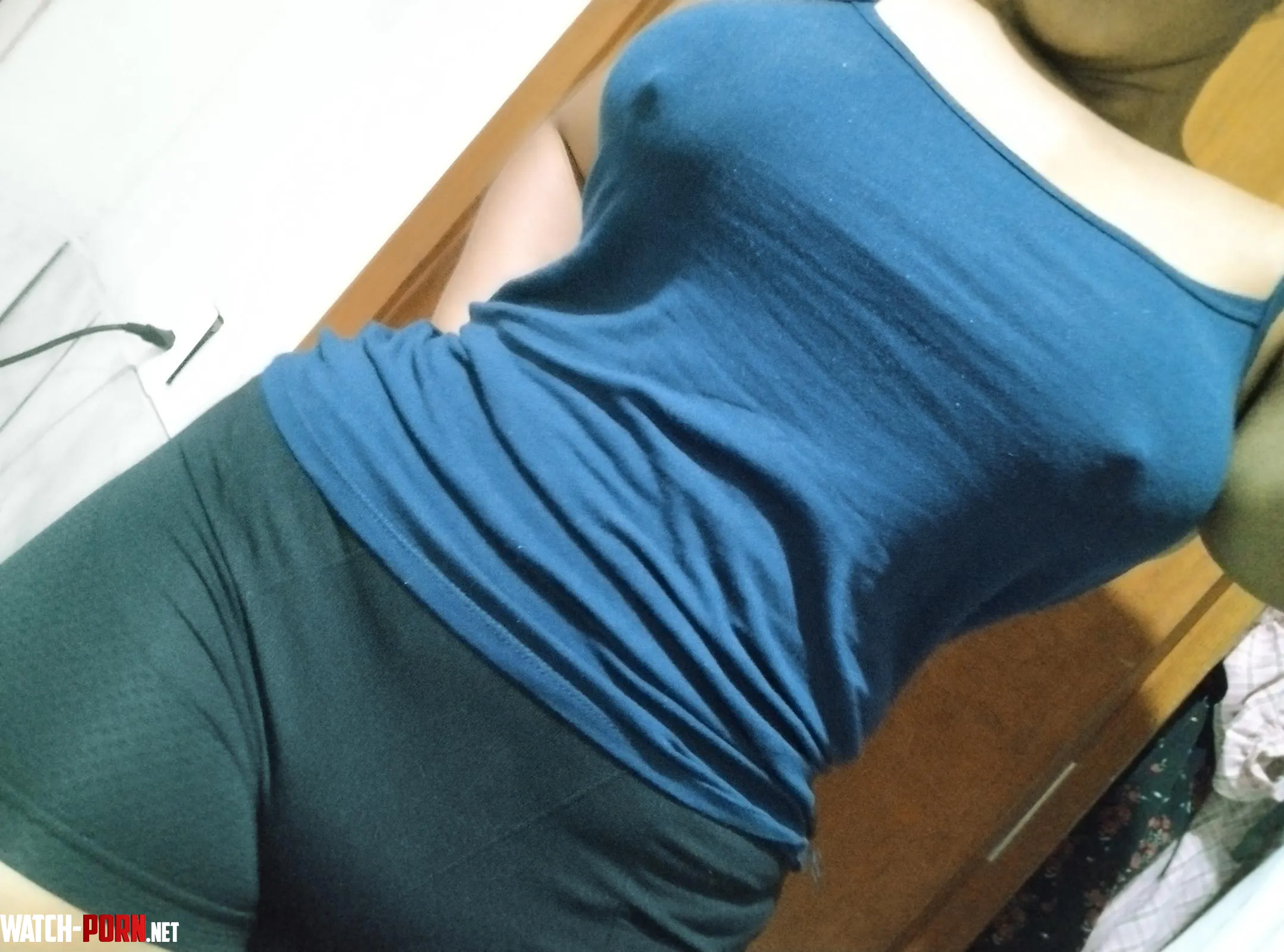 Comfy (and now wearing gym shorts as requested) by Present_Cranberry_26