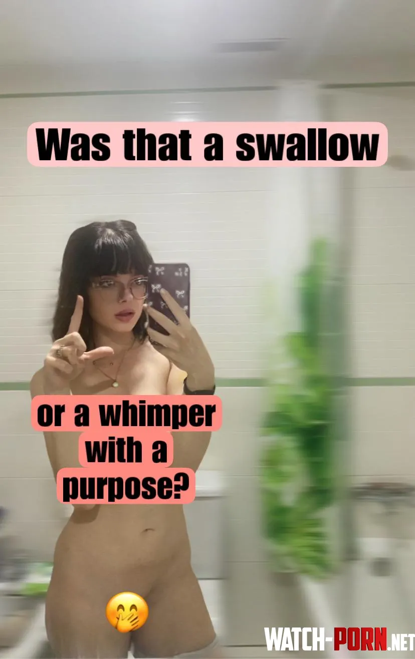 Was it just a swallow? [oc] by Missmaudedoll