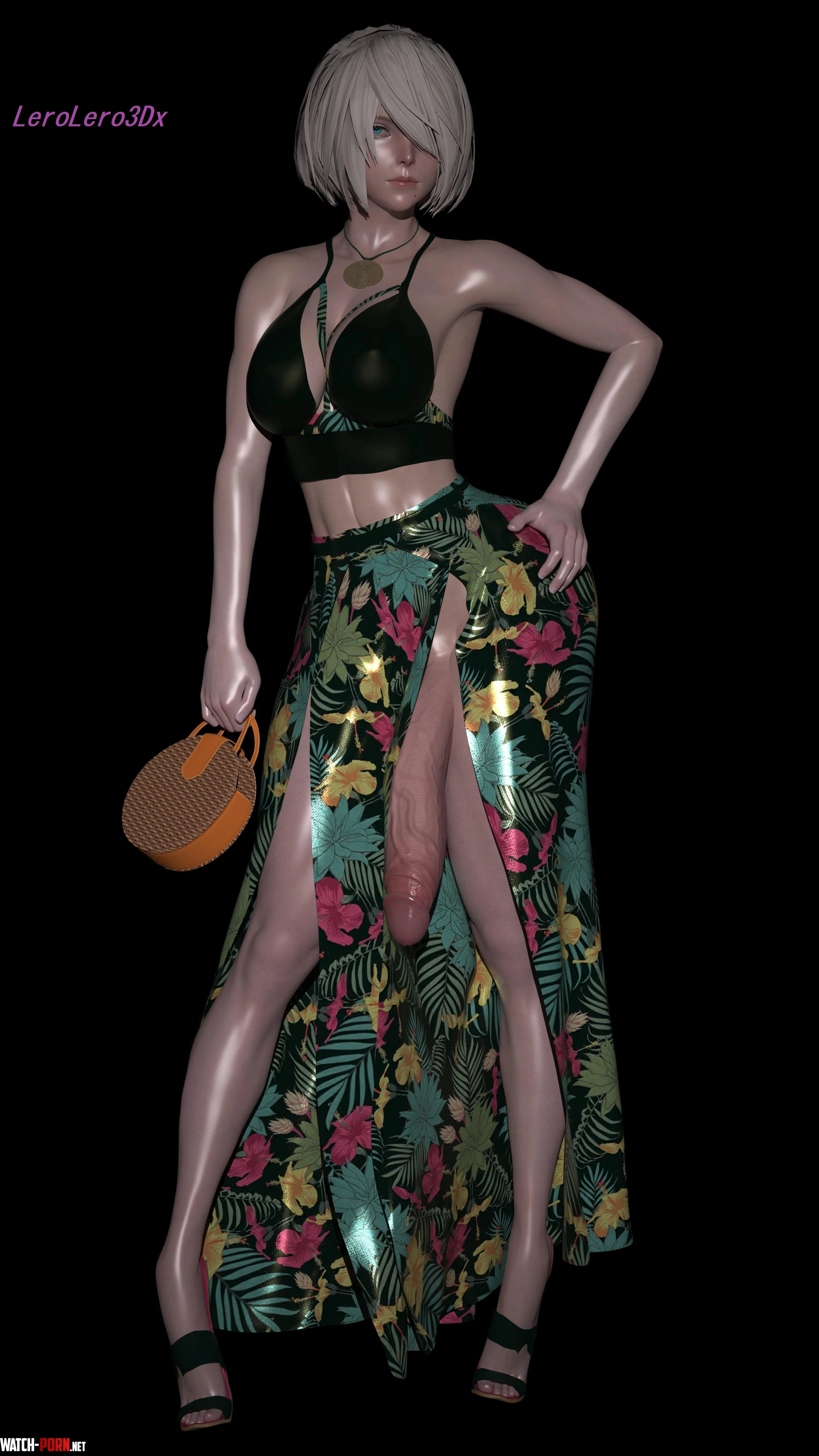 2B is feeling fashion (LeroLero3Dx) [Nier Automata] by LeroLero3Dx
