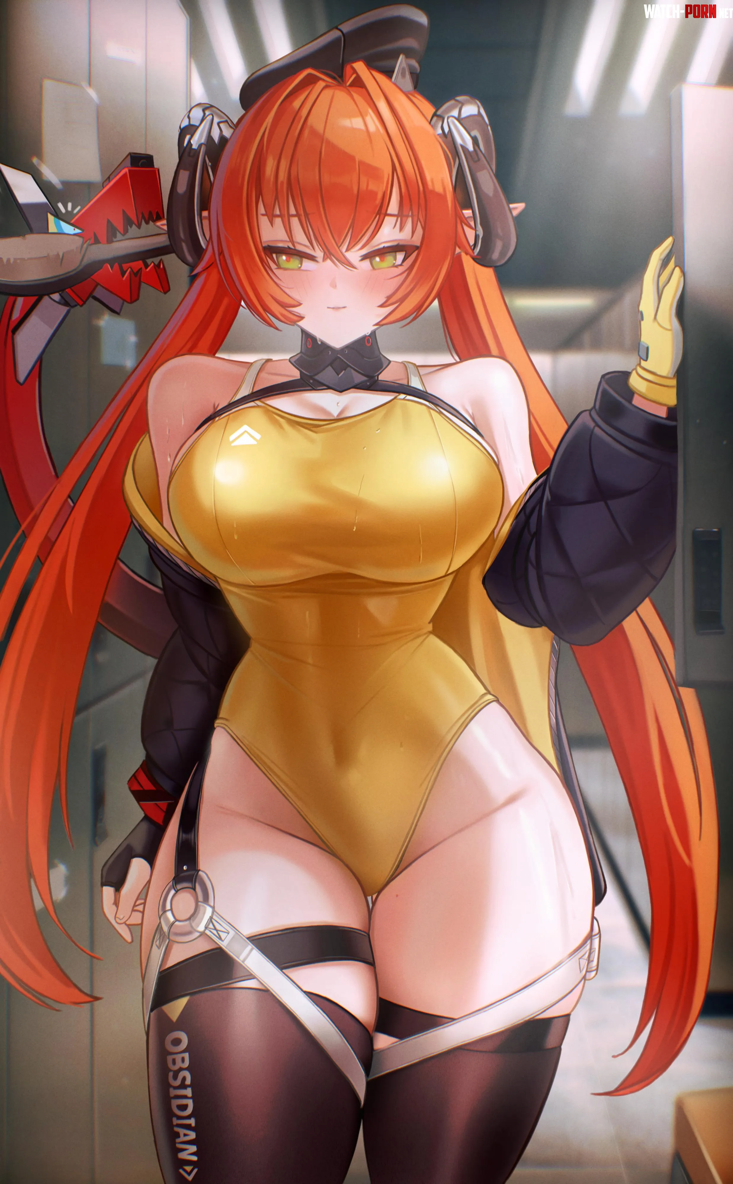 Orphie in a competition swimsuit (Puppnett) [Zenless Zone Zero] by llamanatee
