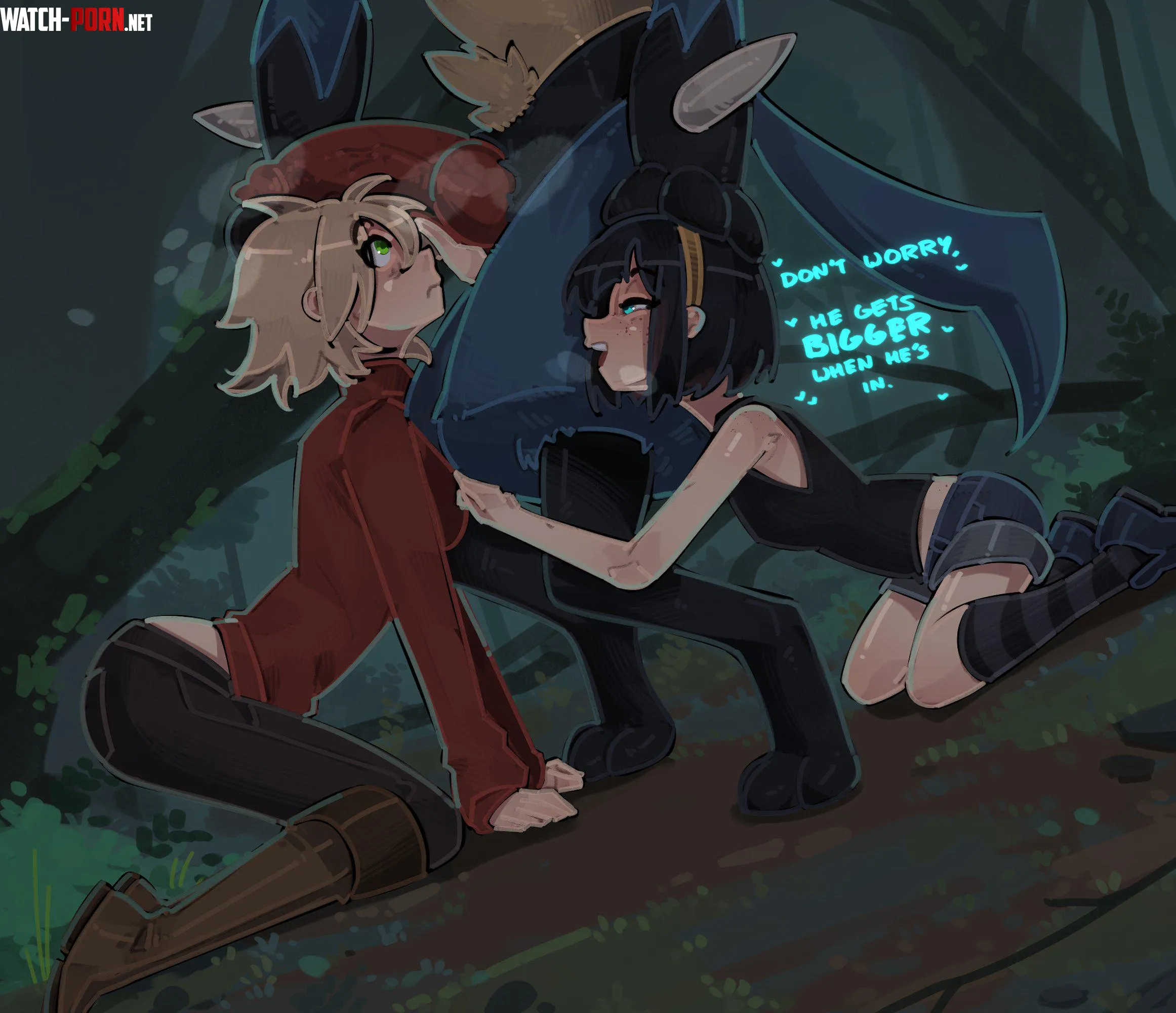 Introducing her to Lucario [Shuuko] by KnottyBussy