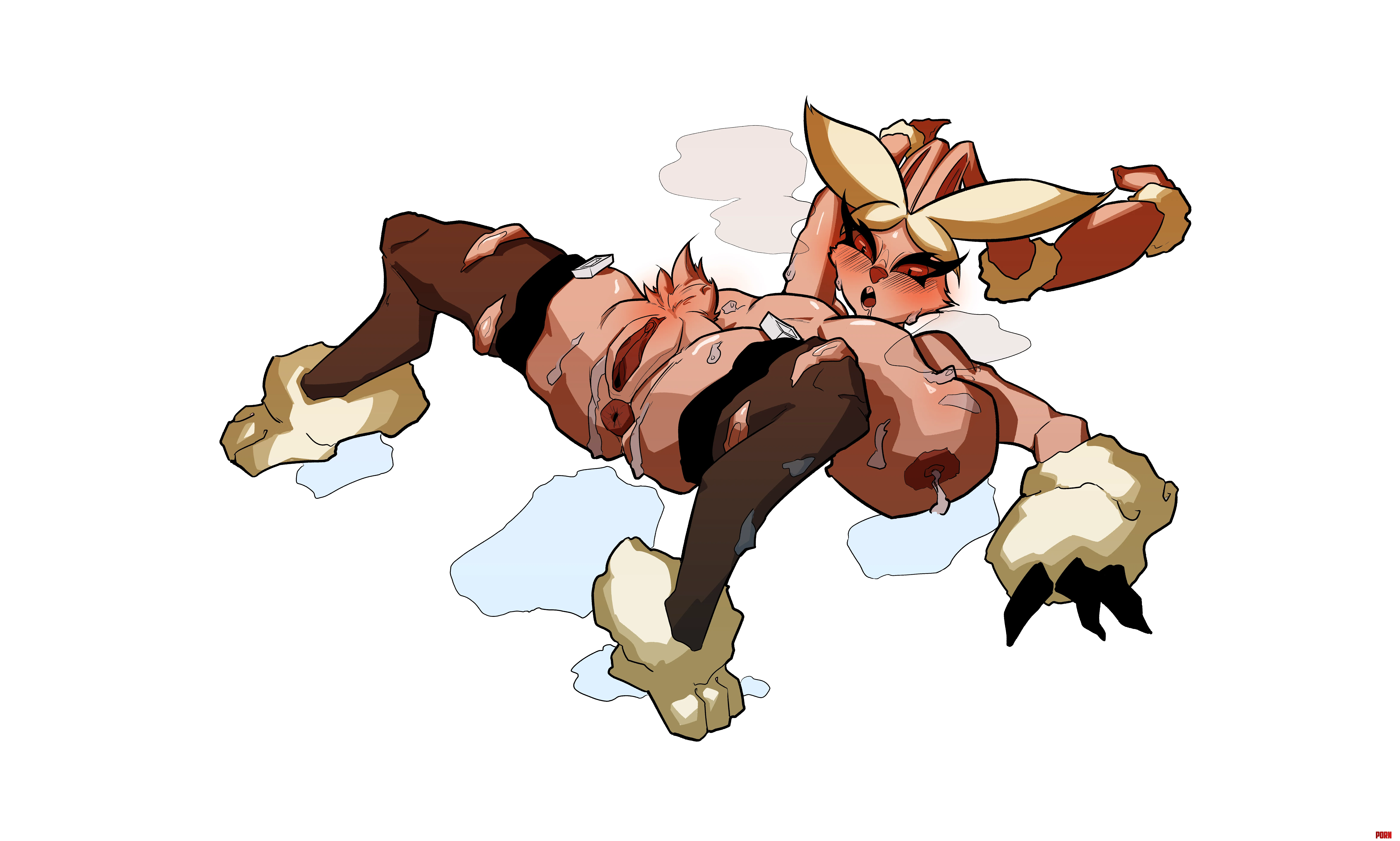 I was drawing a Lopunny then things got freaky... [F] (Art by me) by AbraxasBlack
