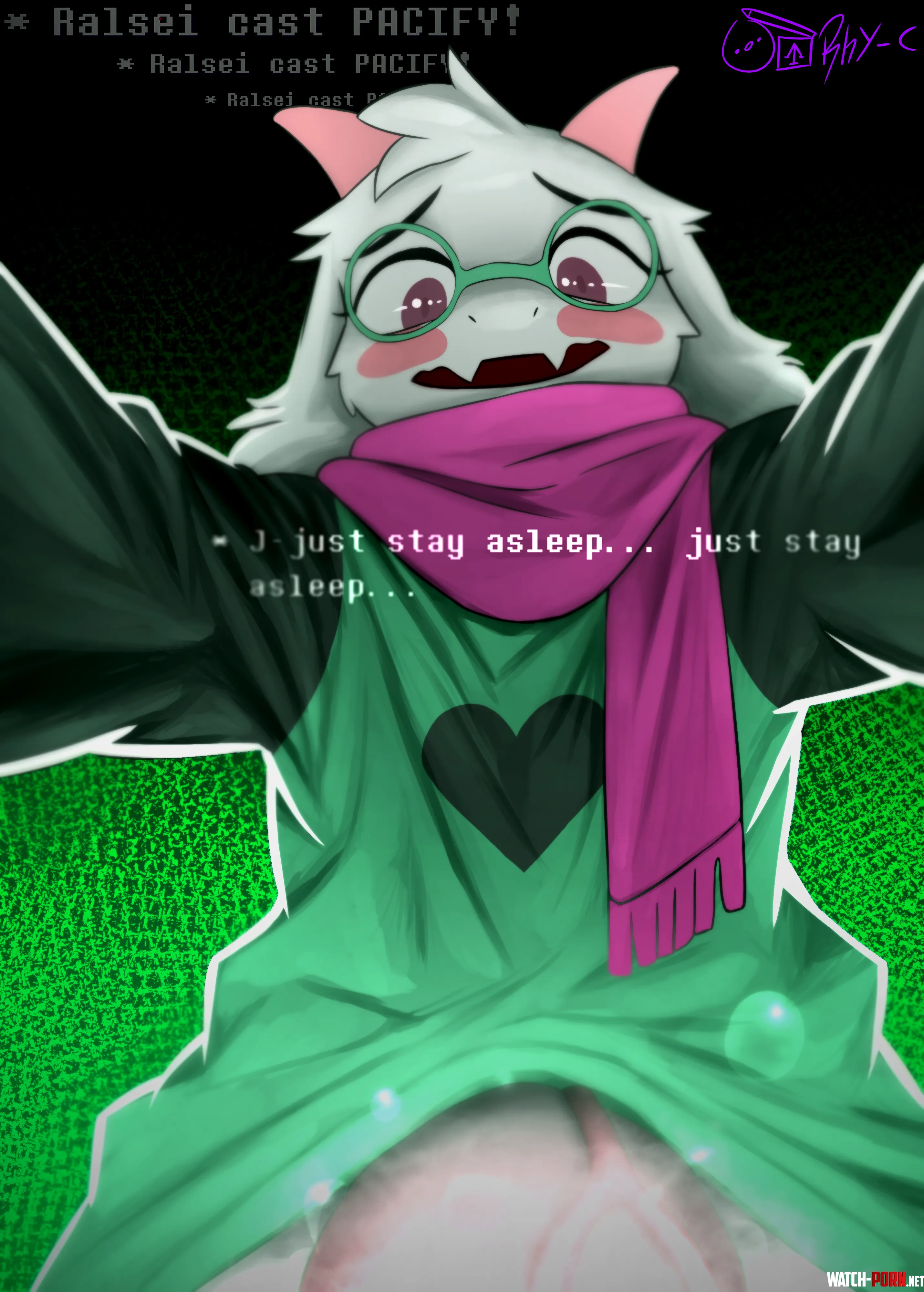 [non-con warning] [Ralsei] casts Pacify on you (art by me) by RhythmicalCreativity