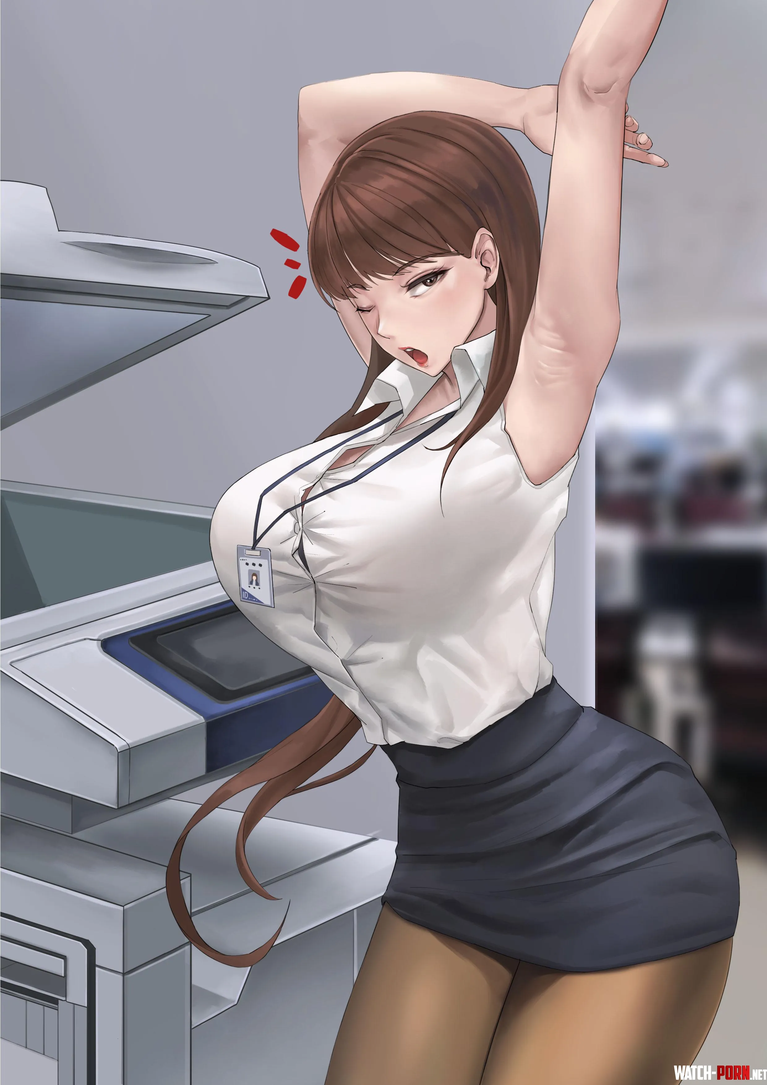 Caught your co-worker stretching by Level-Ad5048